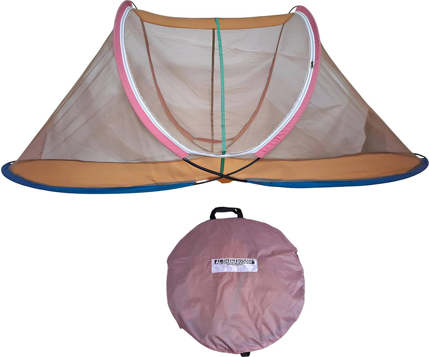 ALSHAHABUDDIN Foldable Portable Single Bed Machardani Polyester Adults Mosquito Net