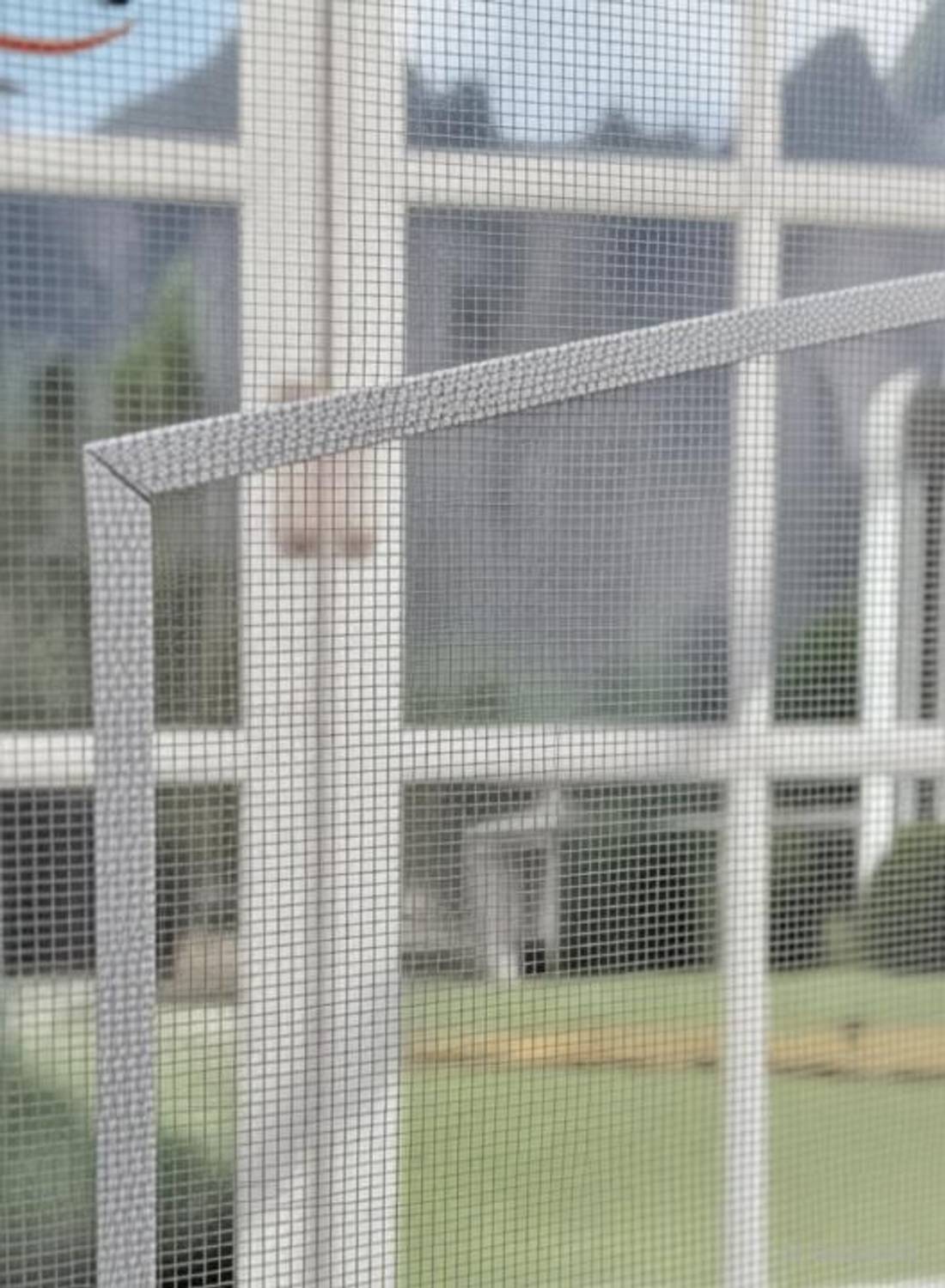 BLEMY Net For Window With Self Adhesive HookS & Loop Tape Pre-Stiched Size - 4X5 Feet HDPE - High Density Poly Ethylene Washable Adults Mosquito Net