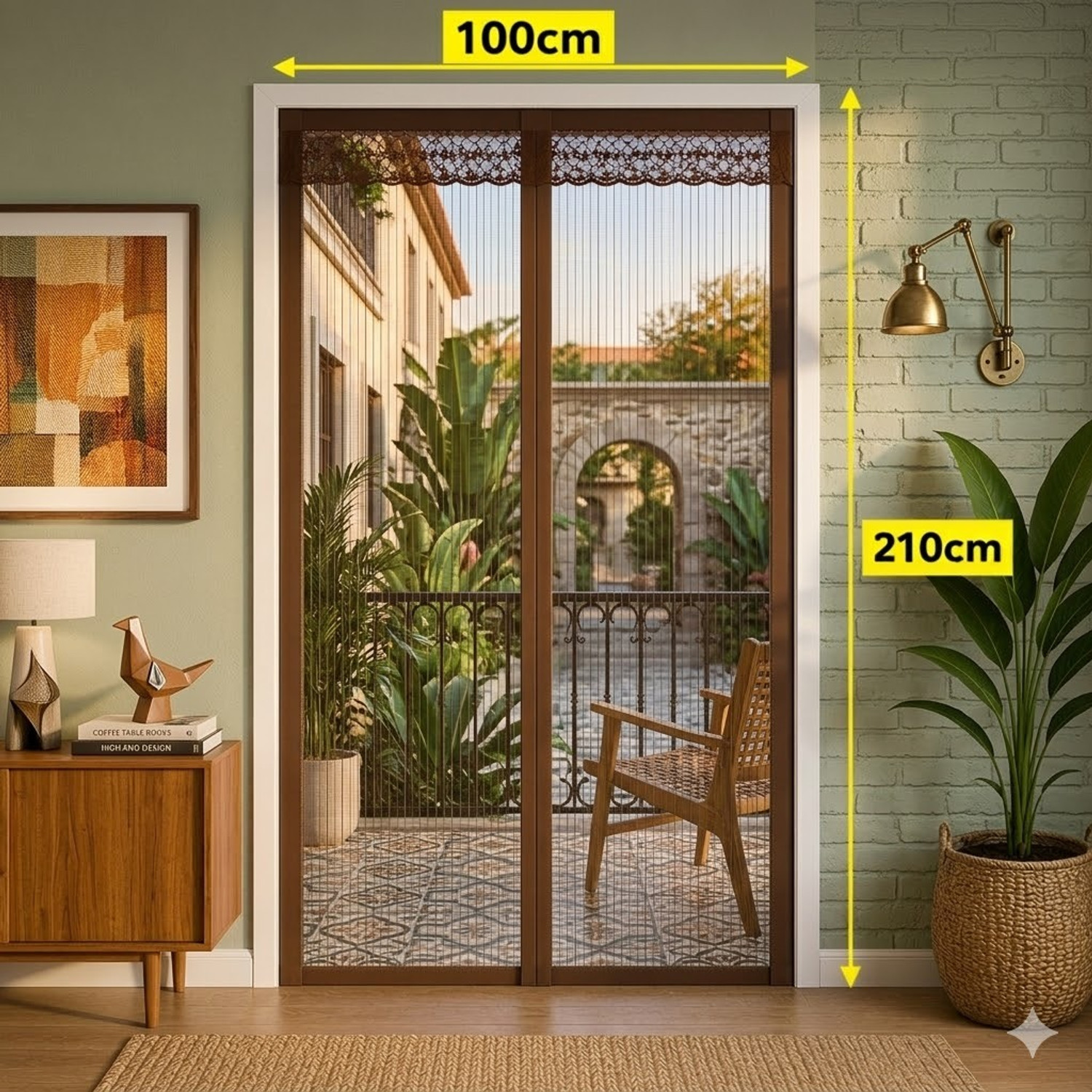 Image of OmliMnet folding mosquito net for door magnetic Polyester Washable Adults Mosquito Net