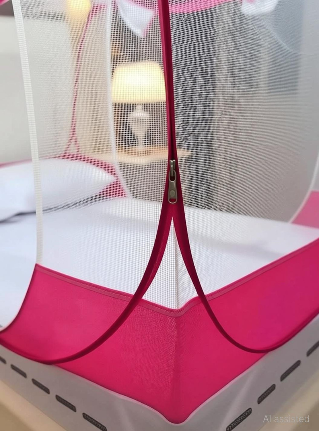 Image of Yunik NEWW-PINKK 17 Polyester Washable Adults Mosquito Net