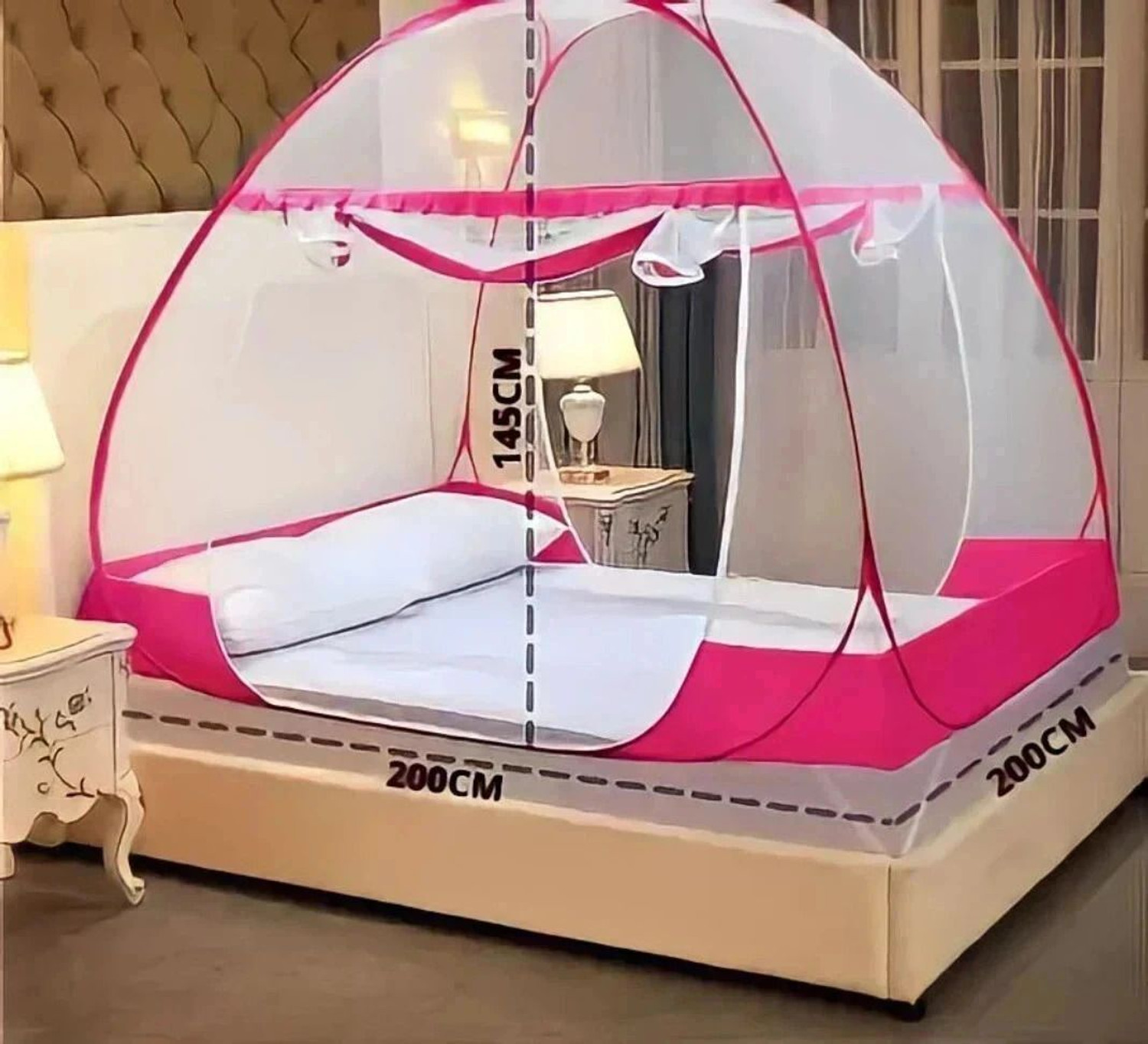 Image of Yunik NEWW-PINKK 17 Polyester Washable Adults Mosquito Net