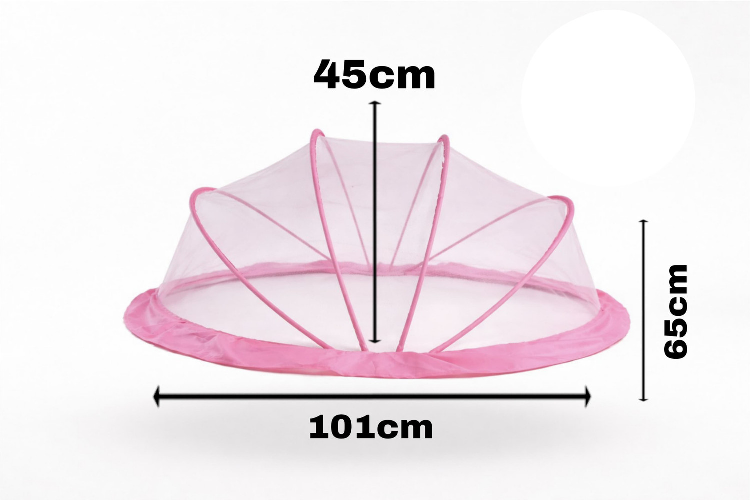 Image of ASTEXTILE Pink colour baby mosquito net for 0 to 24 months baby's HDPE - High Density Poly Ethylene Washable Kids Mosquito Net