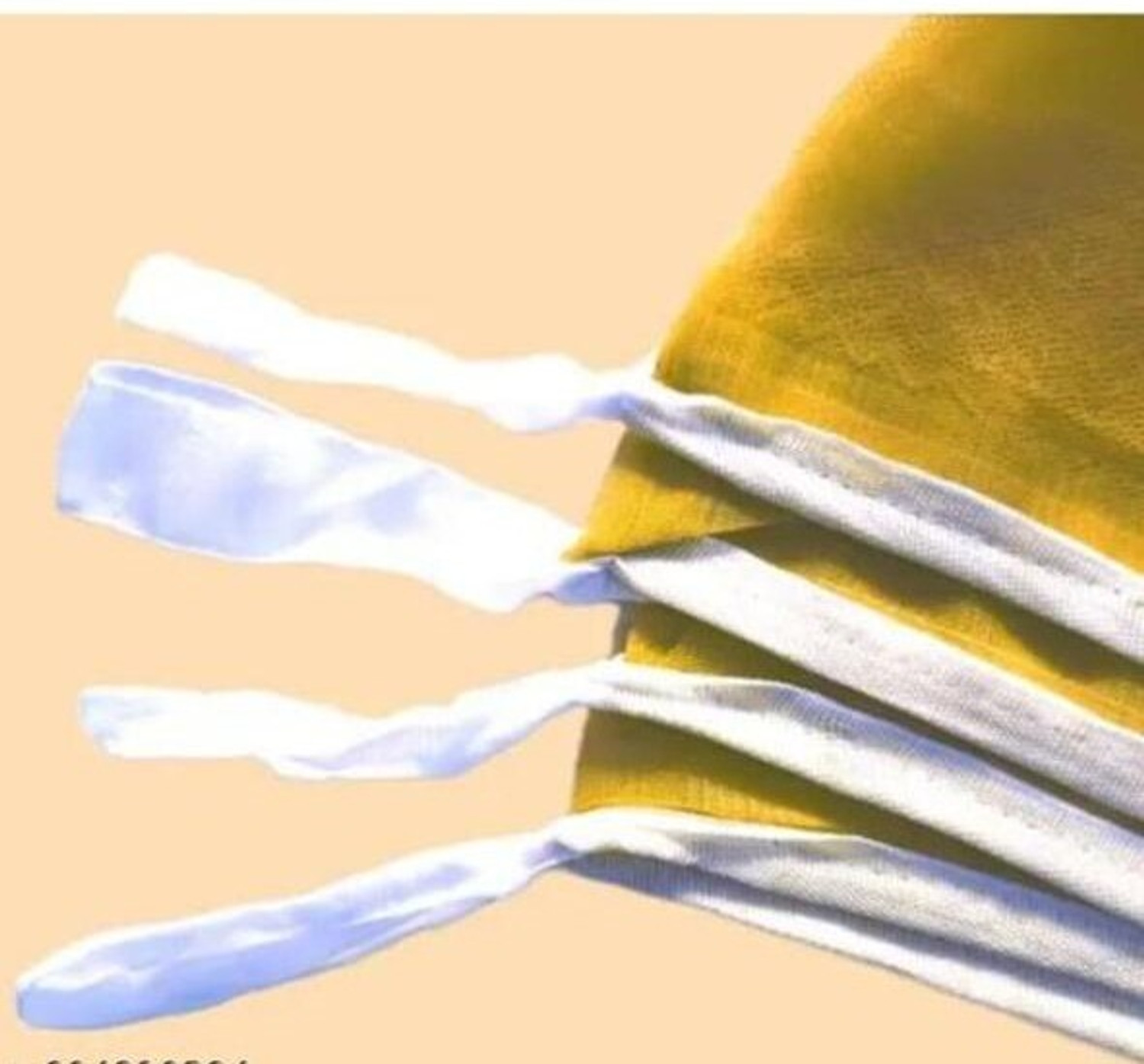 Image of Munshi 907 YELLOW 8FT X 12FT SOFT AND PREMIUM QUALITY Cotton Washable Adults Mosquito Net