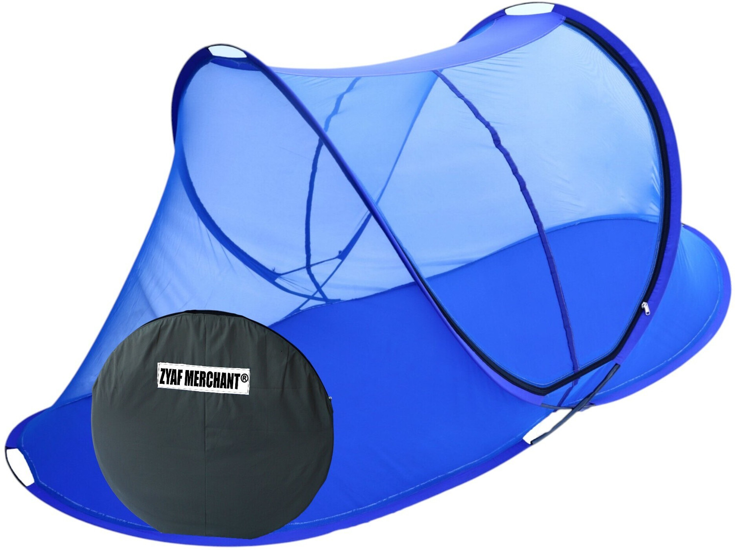 Image of Zyaf Merchant Cotton Soft Stretchable Maharani Premium Quality Foldable Macchardani Single Bed Polyester Washable Adults Mosquito Net