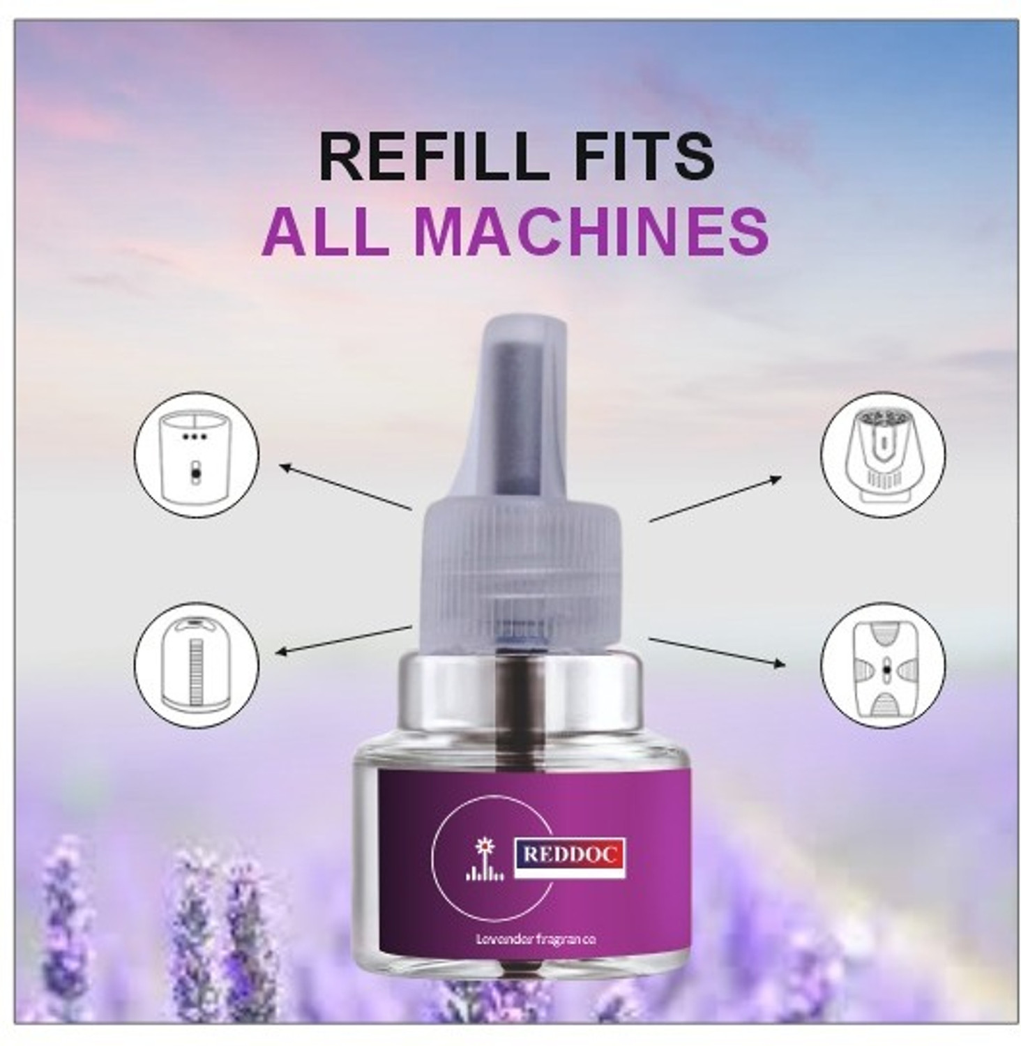 Image of reddoc MOS-VAP-PURPLE-REFILL&MACHINE-3 Mosquito Vaporiser