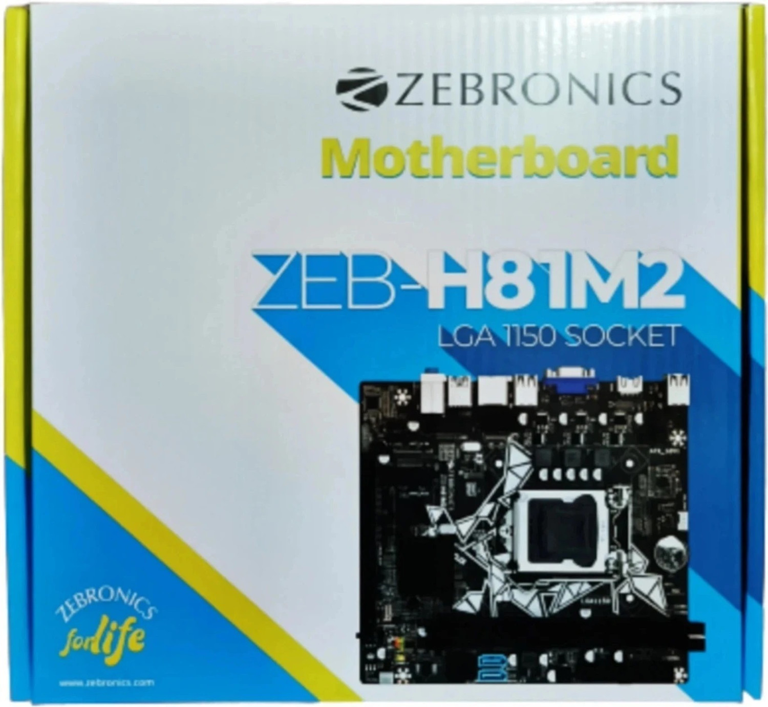 Image of ZEBRONICS H81M2 MOTHERBOARD DDR3 LGA1151Socket ATX Intel H81 Express Chipset DDR3 Motherboard for Desktop