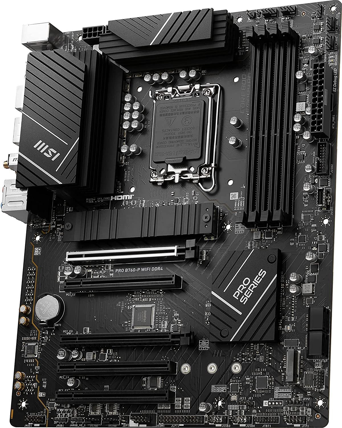 Image of MSI PRO B760-P WIFI DDR4 LGA 1700 ATX (Supports 12 /13th Gen Intel Processors) LGA 1700Socket ATX Intel B660 Chipset DDR4 Motherboard for Desktop