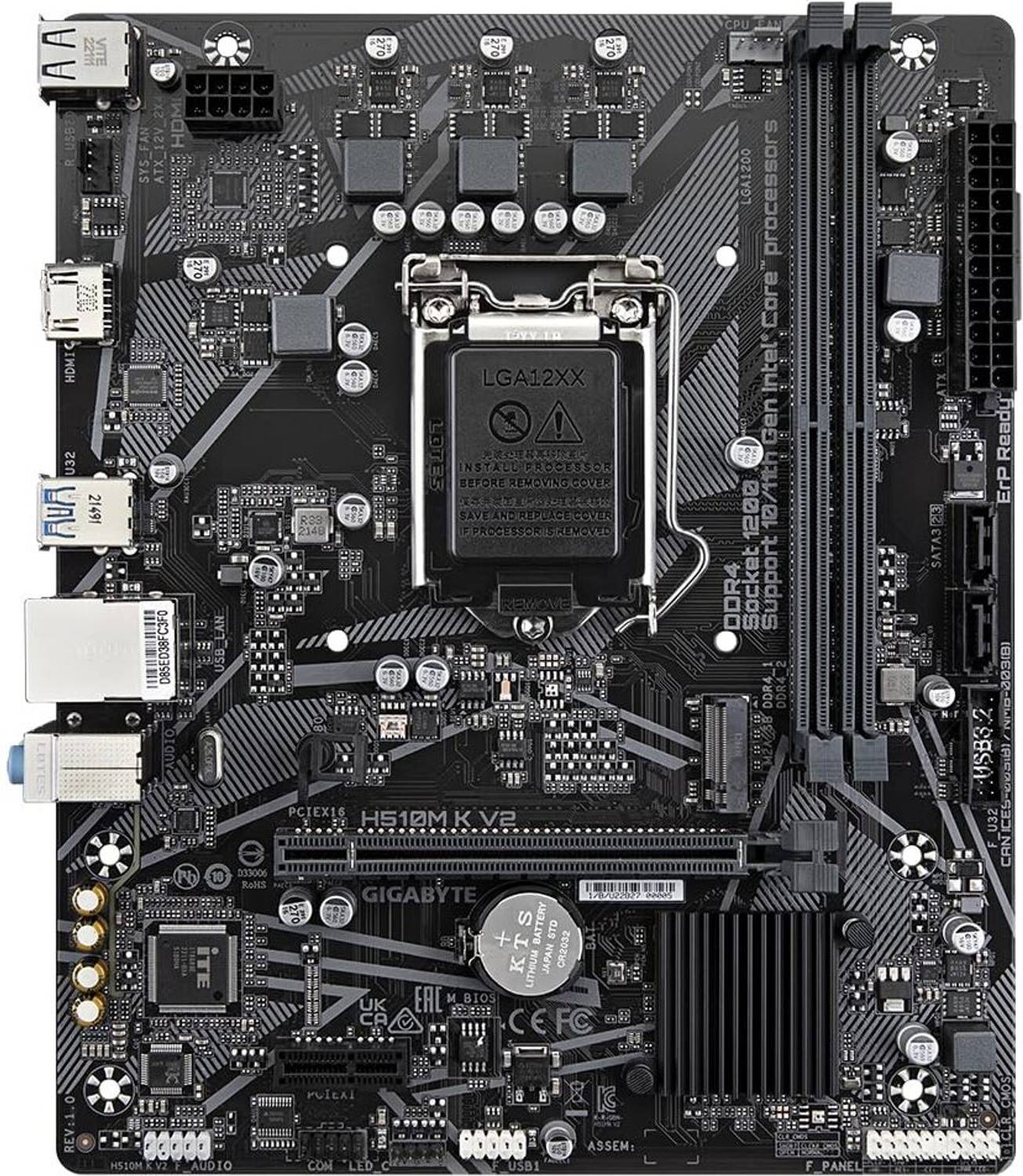 GIGABYTE H510M K V2 LGA 1200Socket Micro-ATX Intel H470 Chipset DDR4 Motherboard for Desktop