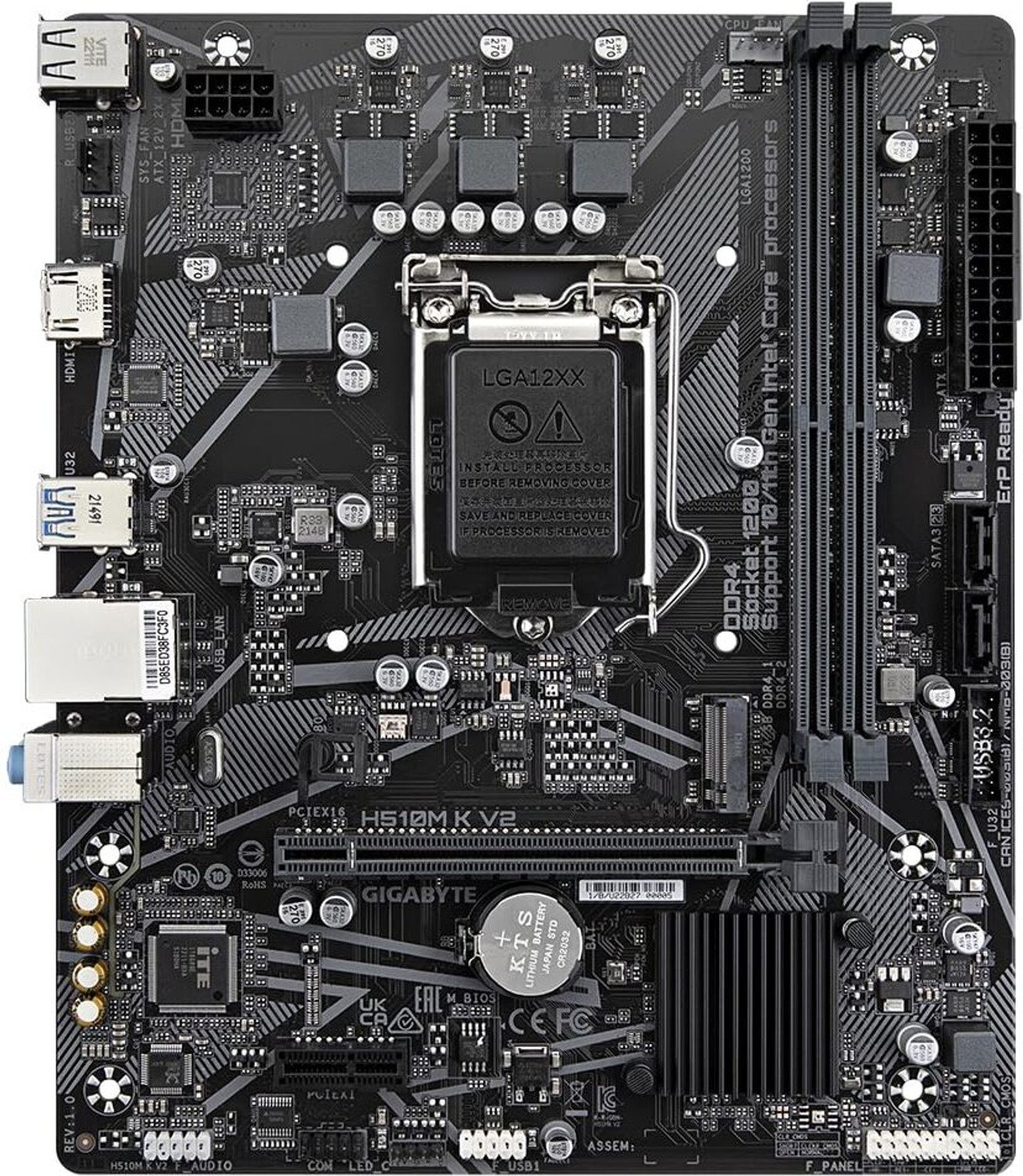 Image of GIGABYTE H510M K V2 LGA 1200Socket Micro-ATX Intel H470 Chipset DDR4 Motherboard for Desktop