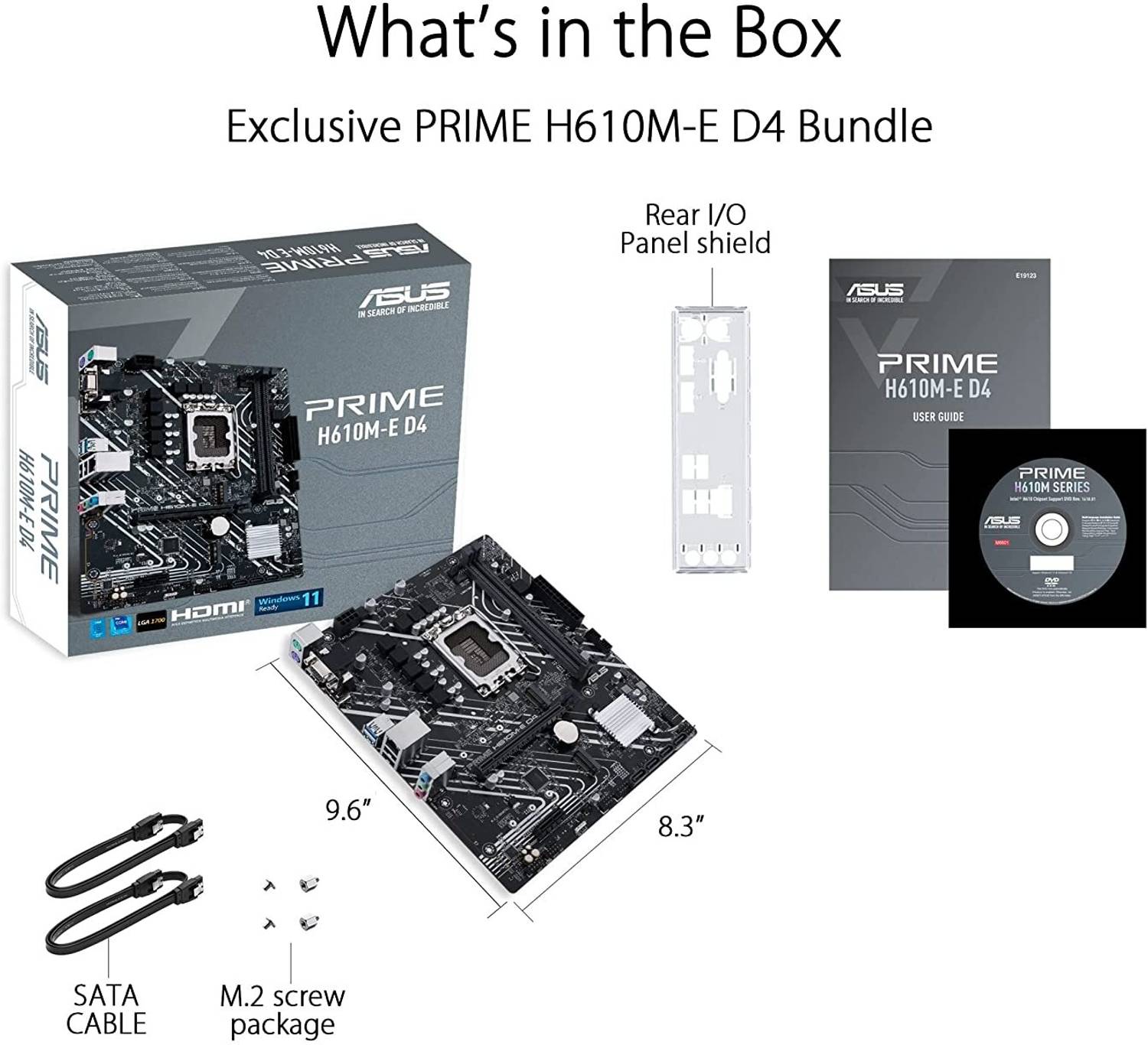 ASUS PRIME H610M-E D4 LGA 1700Socket Micro-ATX Intel H610 Chipset