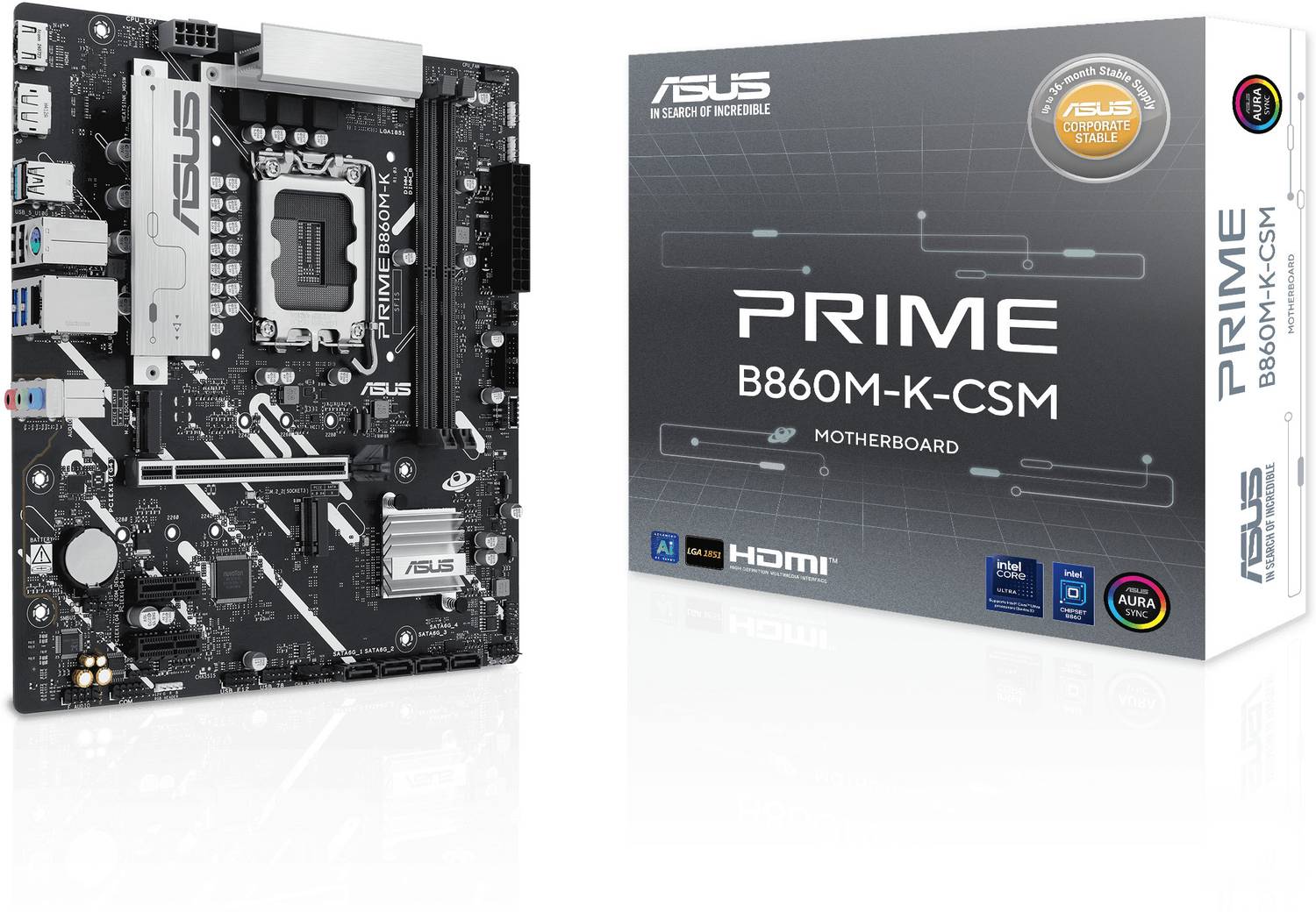 ASUS PRIME B860M-K-CSM LGA1851 RL-ILMSocket Mini-ATX Intel B860