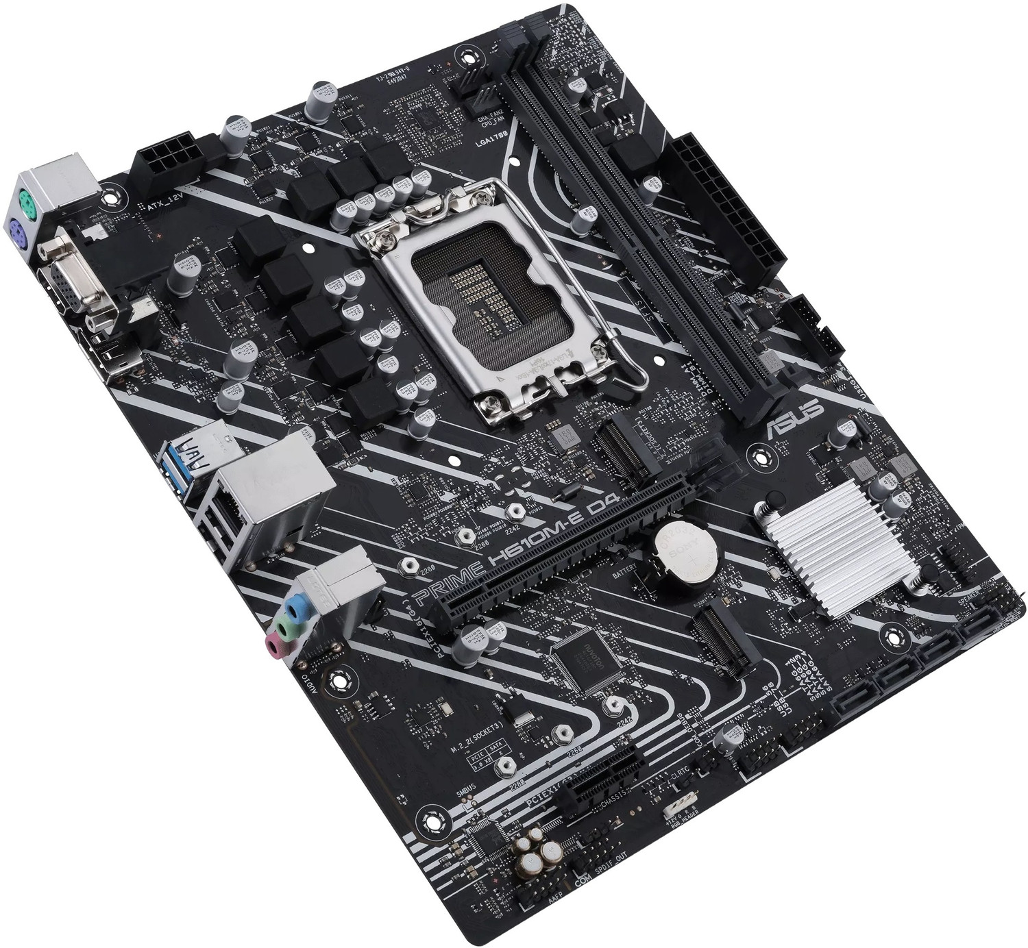 Image of ASUS PRIME H610M-E D4-CSM LGA 1700Socket Micro-ATX Intel H610 Chipset DDR4 Motherboard for Desktop