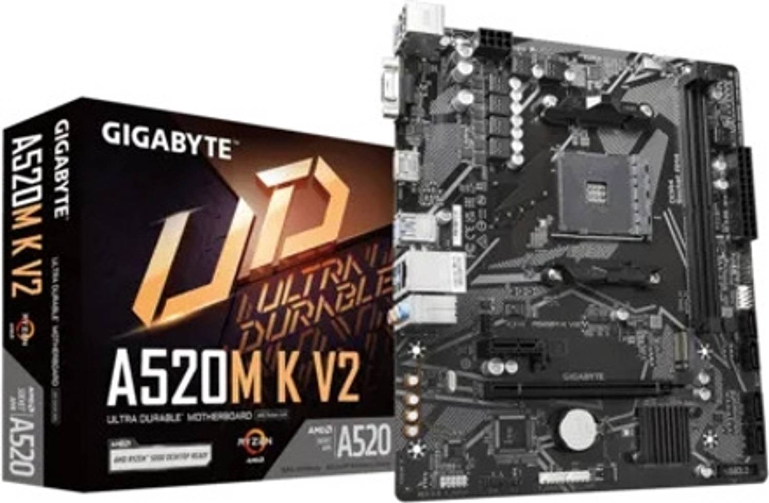 GIGABYTE A520M K V2 AM4Socket Mini-ATX AMD A520 Chipset DDR4 Moth