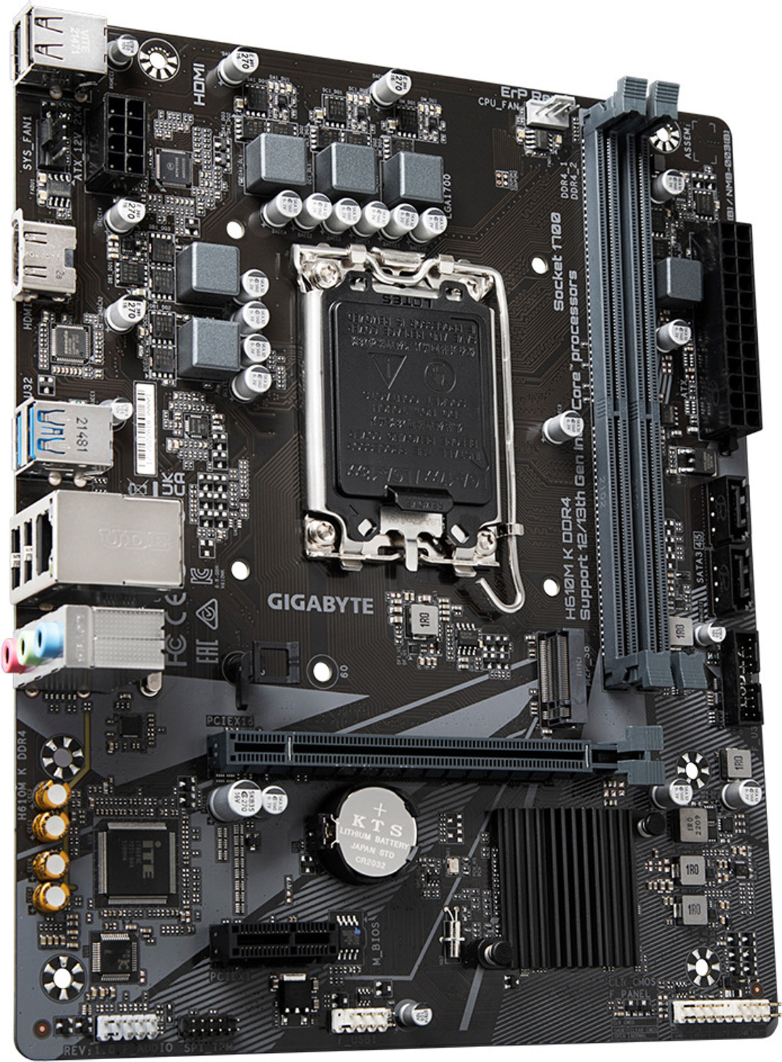 Image of GIGABYTE H610M K DDR4 LGA 1700Socket ATX Intel H610 Chipset DDR4 Motherboard for Desktop