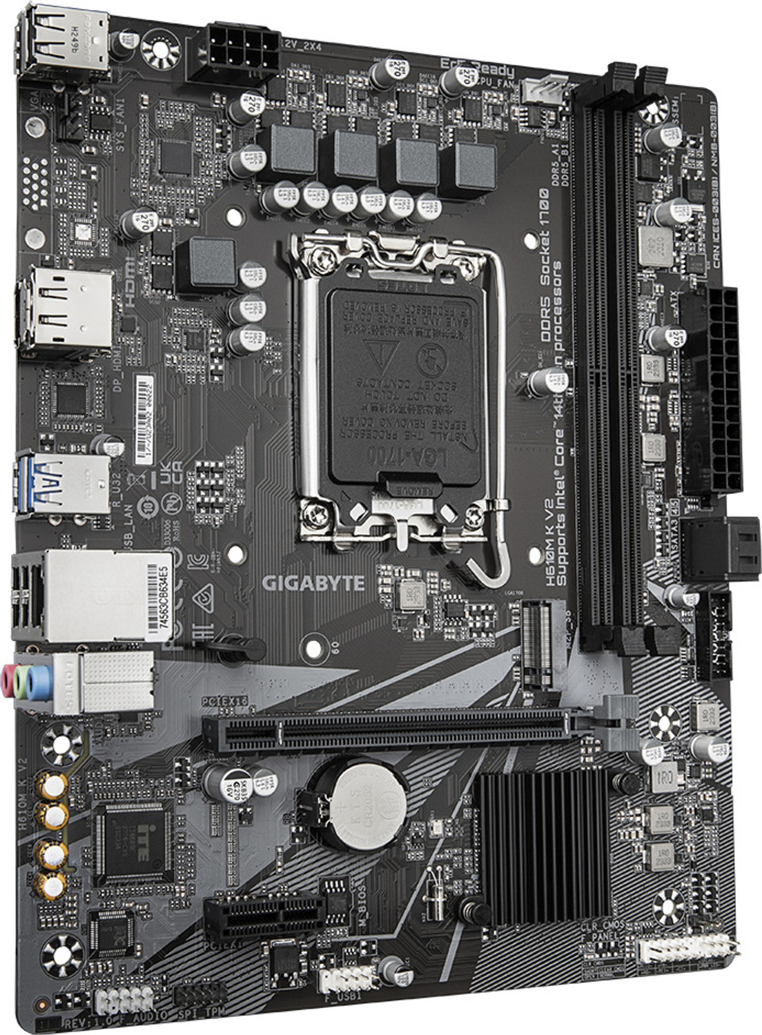 Image of GIGABYTE H610M K V2 LGA 1700Socket Micro-ATX Intel H610 Chipset DDR5 Motherboard for Desktop