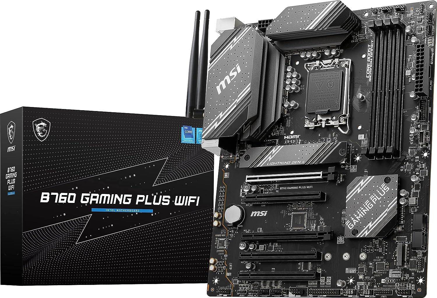 MSI B760 GAMING PLUS WIFI I ATX I Socket LGA 1700 I DDR5 Gaming