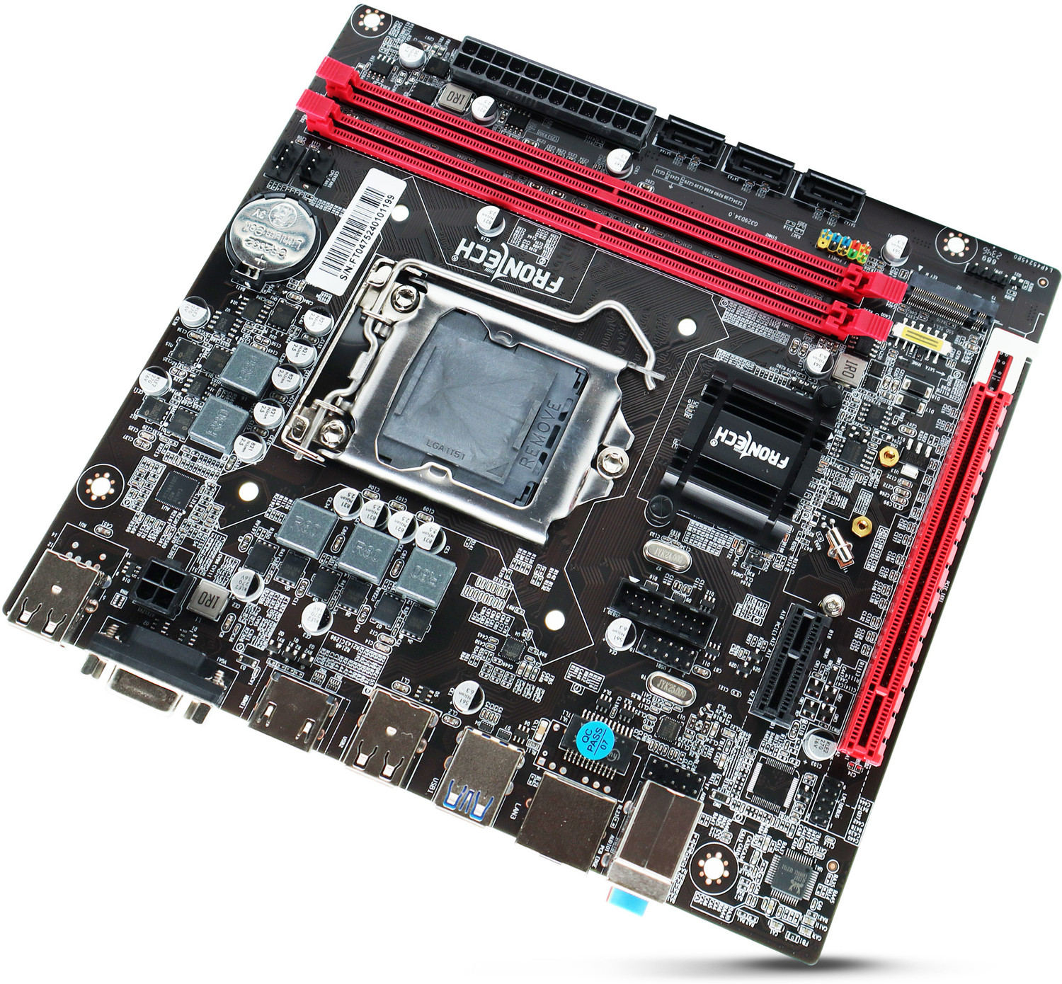 Image of Frontech H110 Motherboard, 32GB, HDMI /VGA, USB 3.0, M.2 NVMe,6th-9th Gen Intel LGA 1155Socket ATX Intel H110 Chipset DDR4 Motherboard for Desktop