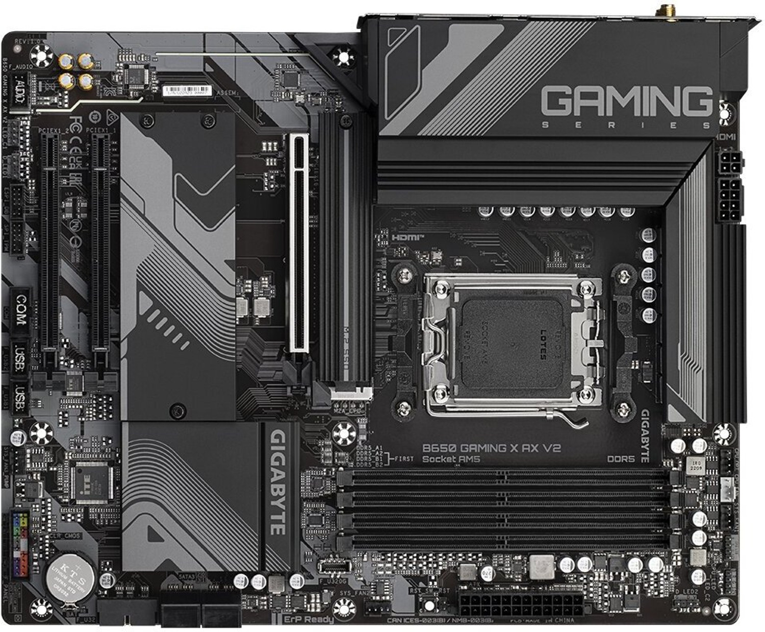 Image of GIGABYTE B650 GAMING X AX V2 AM5Socket ATX Intel B560 Chipset DDR5 Motherboard for Desktop