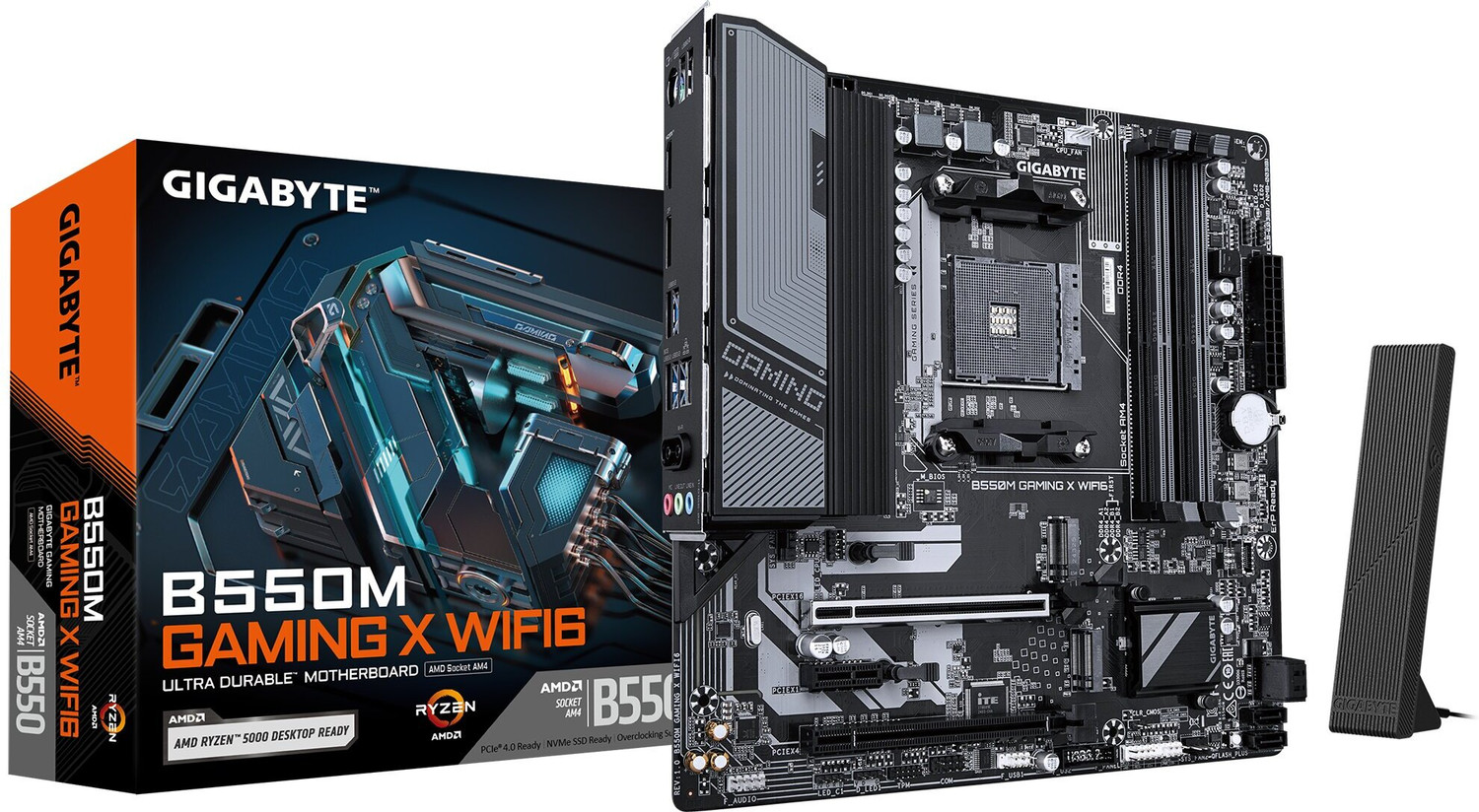 Image of GIGABYTE B550M GAMING X WIFI6 AM4Socket Micro-ATX AMD B550 Chipset DDR4 Motherboard for Desktop