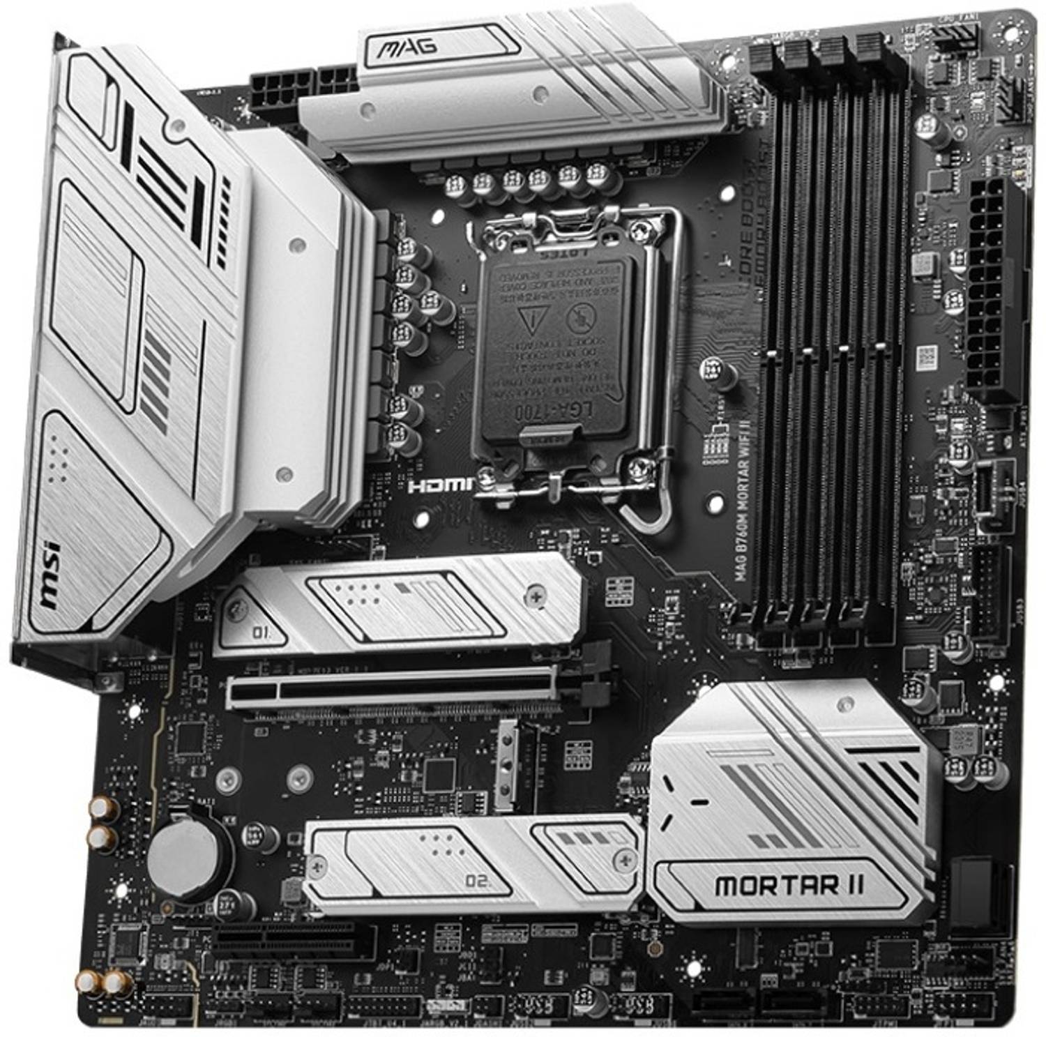 MAG B760M MORTAR WIFI Ⅱ Intel i5 14400F MSI MAG B760M MORTAR WIFI II LGA 1700Socket Micro-ATX Intel B760