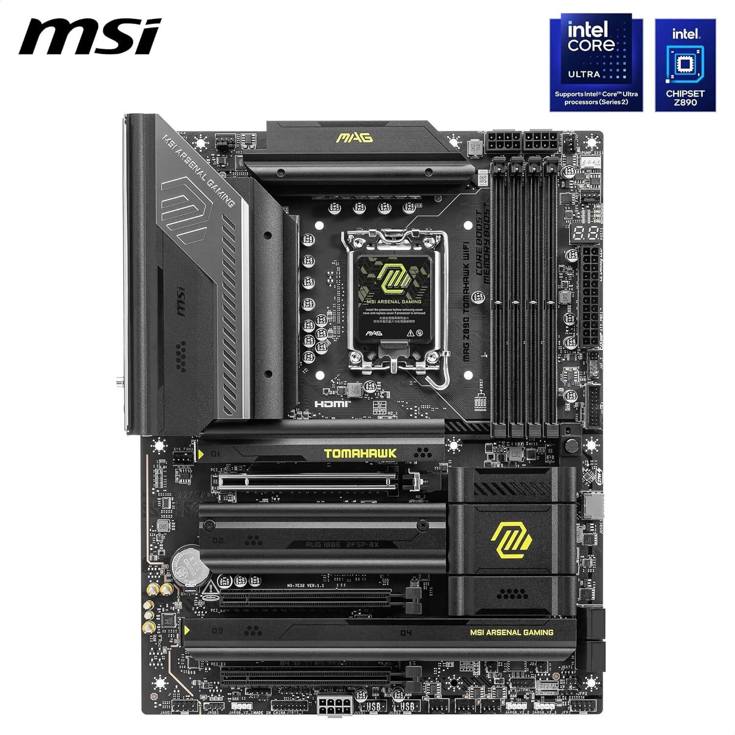 Image of MSI MAG Z890 Tomahawk WiFi LGA 1851Socket ATX Intel Z890 Chipset DDR5 Motherboard for Desktop