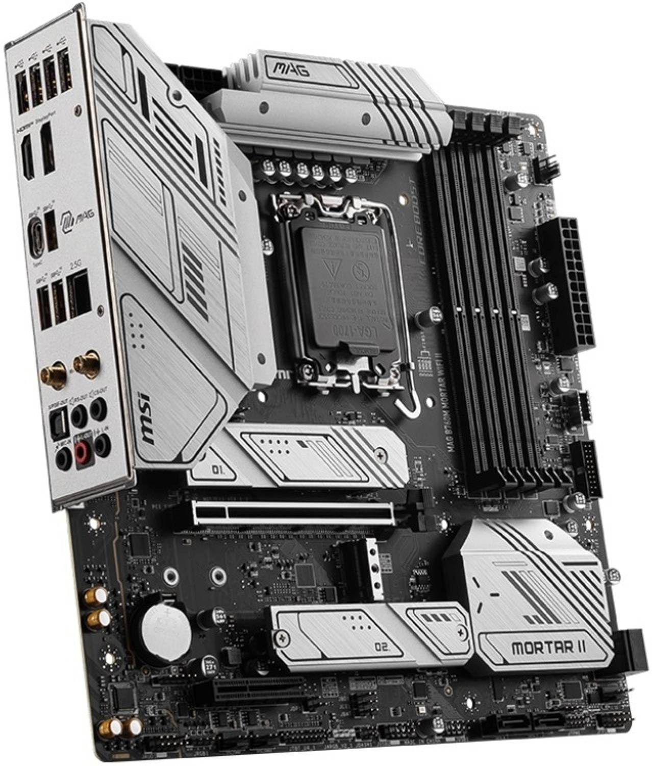 MSI MAG B760M MORTAR WIFI II LGA 1700Socket Micro-ATX Intel B760