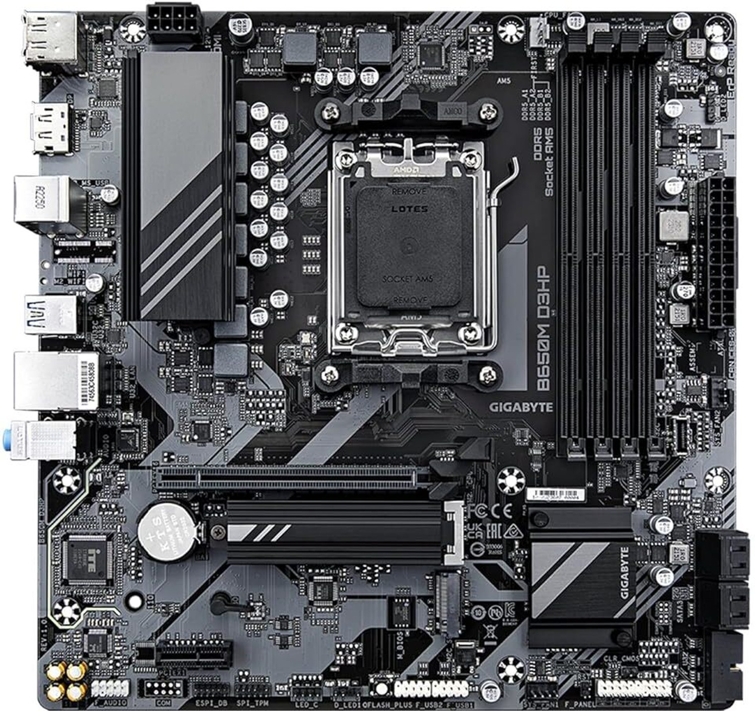 Image of GIGABYTE B650M D3HP AM5 / LGA 1718 / AMD / B650 / Micro ATX / DDR5 AM5Socket Micro-ATX AMD B650 Chipset DDR5 Motherboard for Desktop