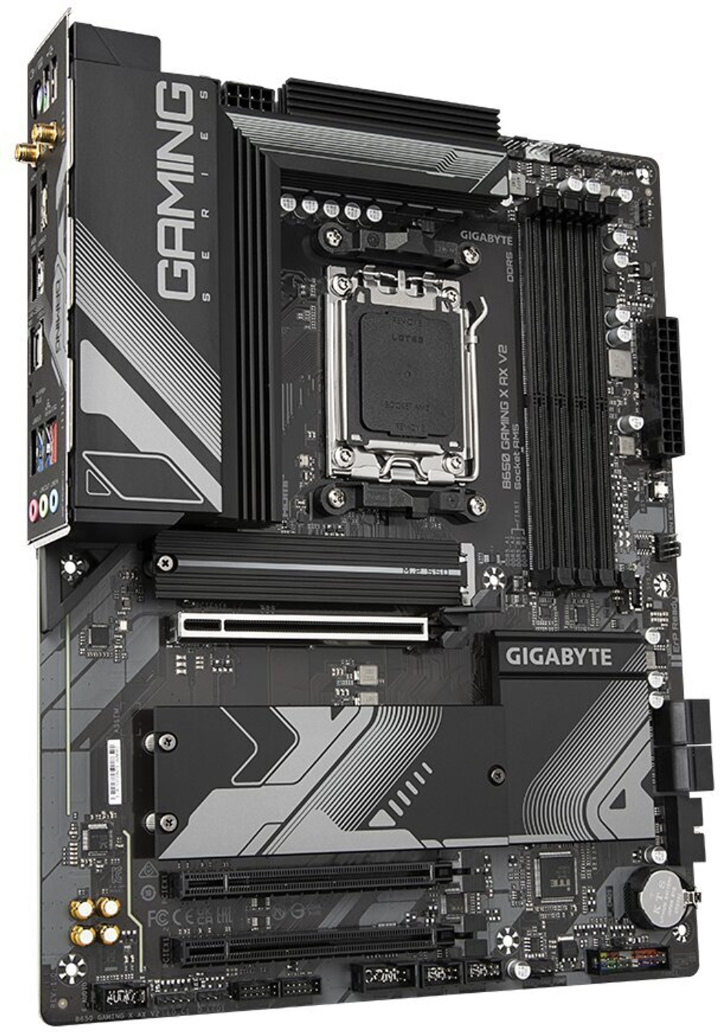 Image of GIGABYTE B650 GAMING X AX V2 AM5Socket ATX Intel B560 Chipset DDR5 Motherboard for Desktop