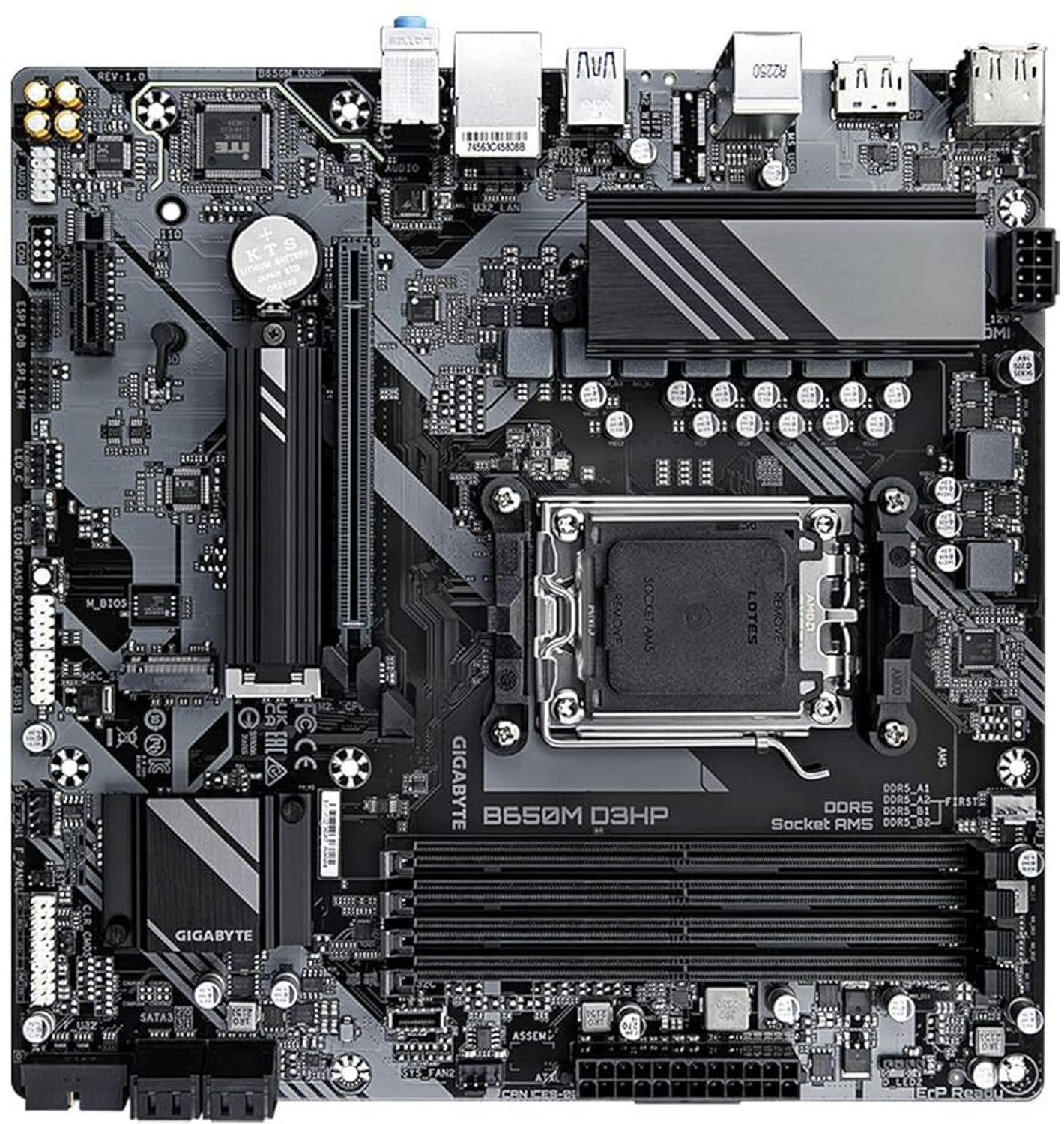 Image of GIGABYTE B650M D3HP AM5 / LGA 1718 / AMD / B650 / Micro ATX / DDR5 AM5Socket Micro-ATX AMD B650 Chipset DDR5 Motherboard for Desktop