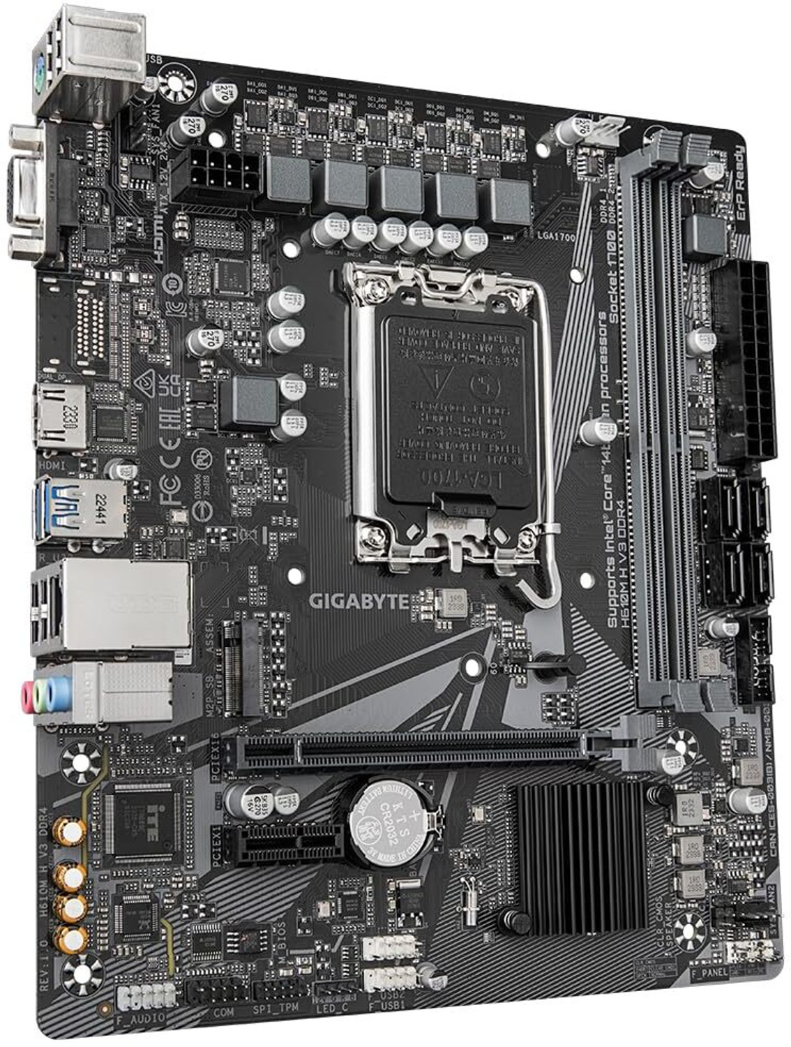 Image of GIGABYTE H610M H V3 DDR4 LGA 1700Socket Micro-ATX Intel H610 Chipset DDR4 Motherboard for Desktop