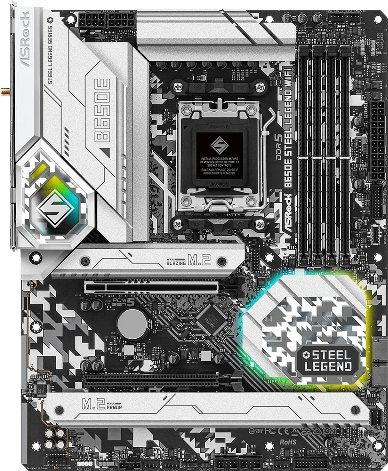 ASRock B650E Steel Legend AM5Socket ATX AMD B650 Chipset DDR5