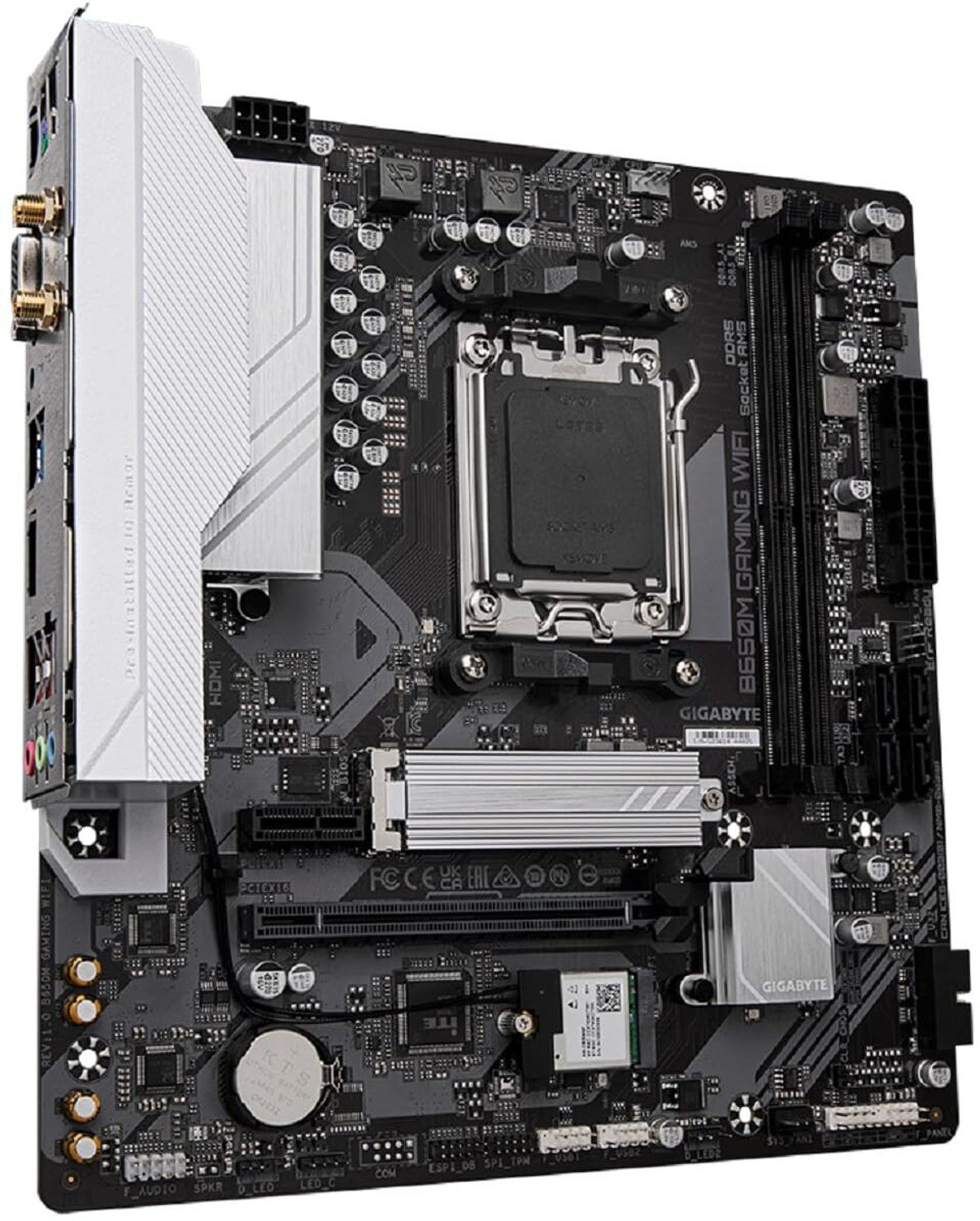 Image of GIGABYTE B650M Gaming WiFi DDR5 Chipset, AMD AM5, mATX AM5Socket Micro-ATX AMD B650 Chipset DDR5 Motherboard for Desktop