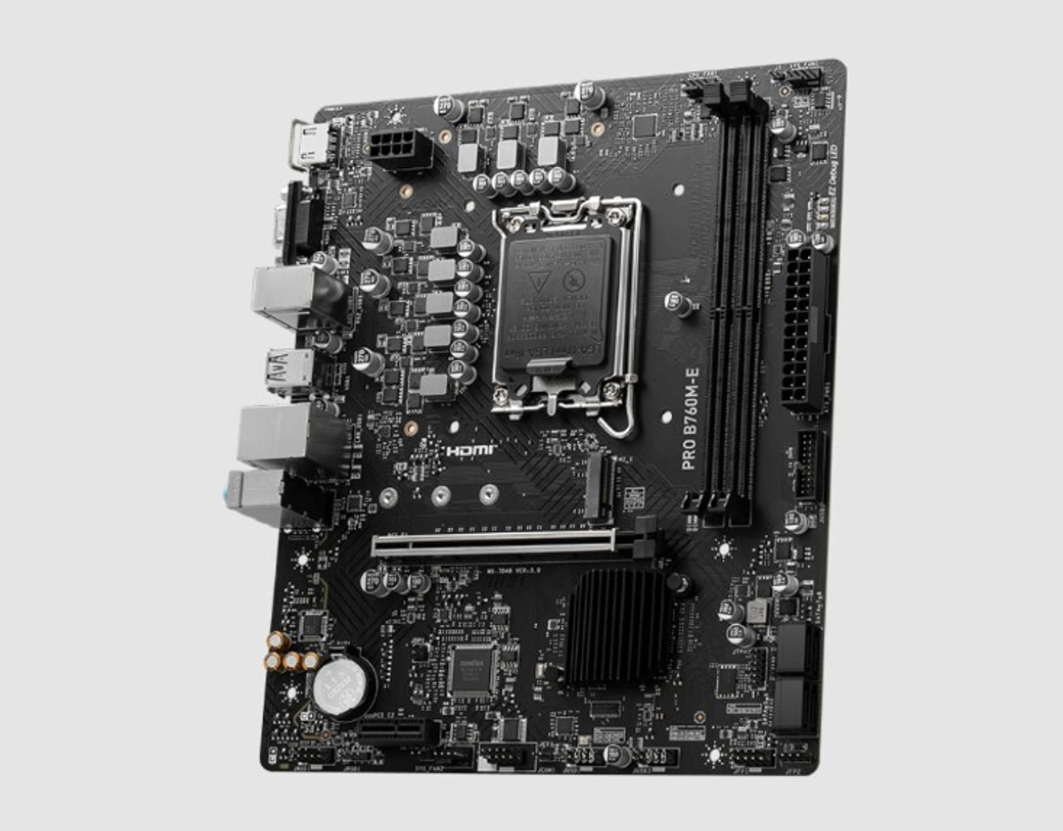 Image of MSI PRO B760M-E LGA 1700Socket Micro-ATX Intel B760 Chipset DDR5 Motherboard for Desktop