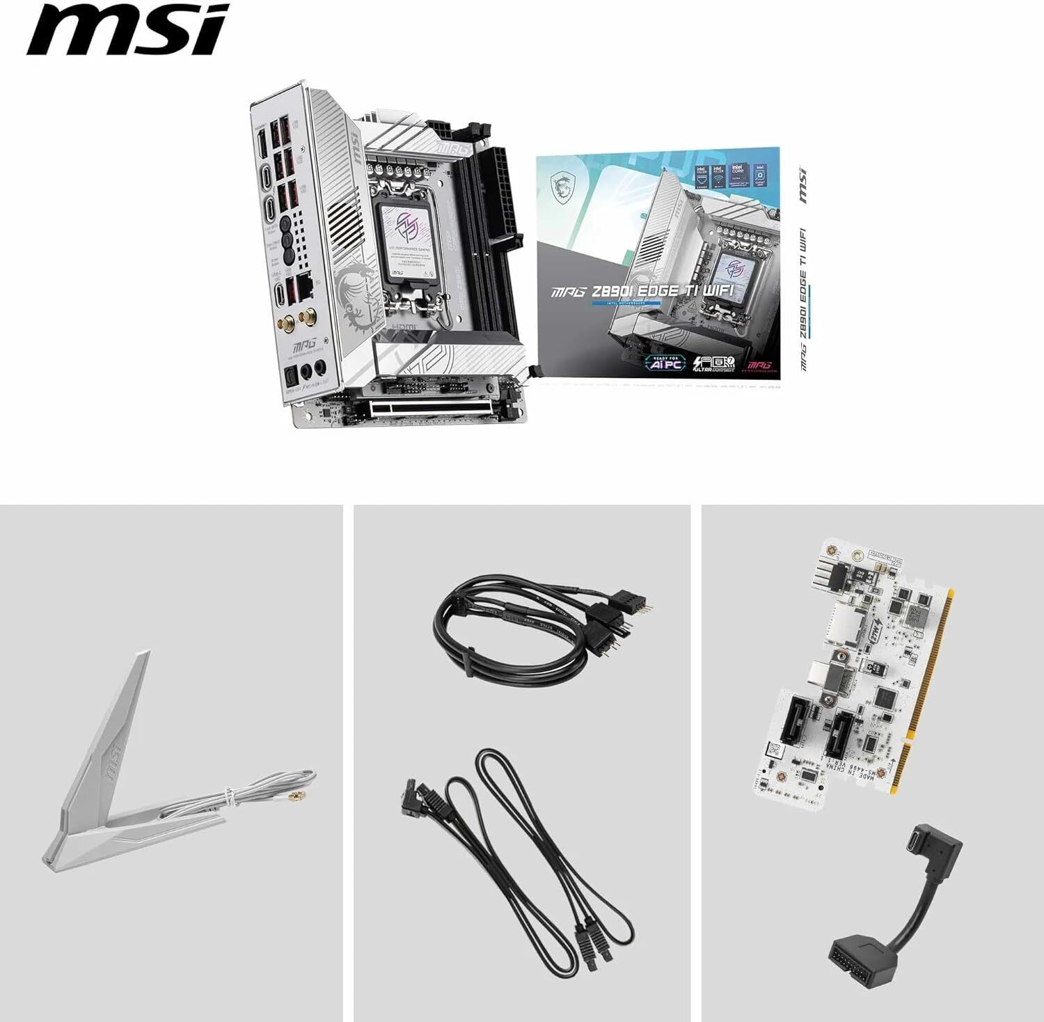 Image of MSI MPG Z890I EDGE TI WIFI LGA 1851Socket ATX Intel Z890 Chipset DDR5 Motherboard for Desktop