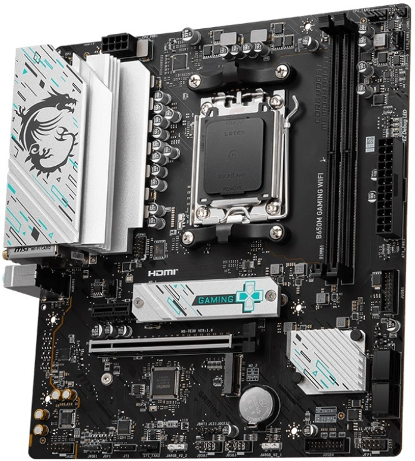 Image of MSI B650M GAMING WIFI AM5Socket Micro-ATX AMD B650 Chipset DDR5 Motherboard for Desktop