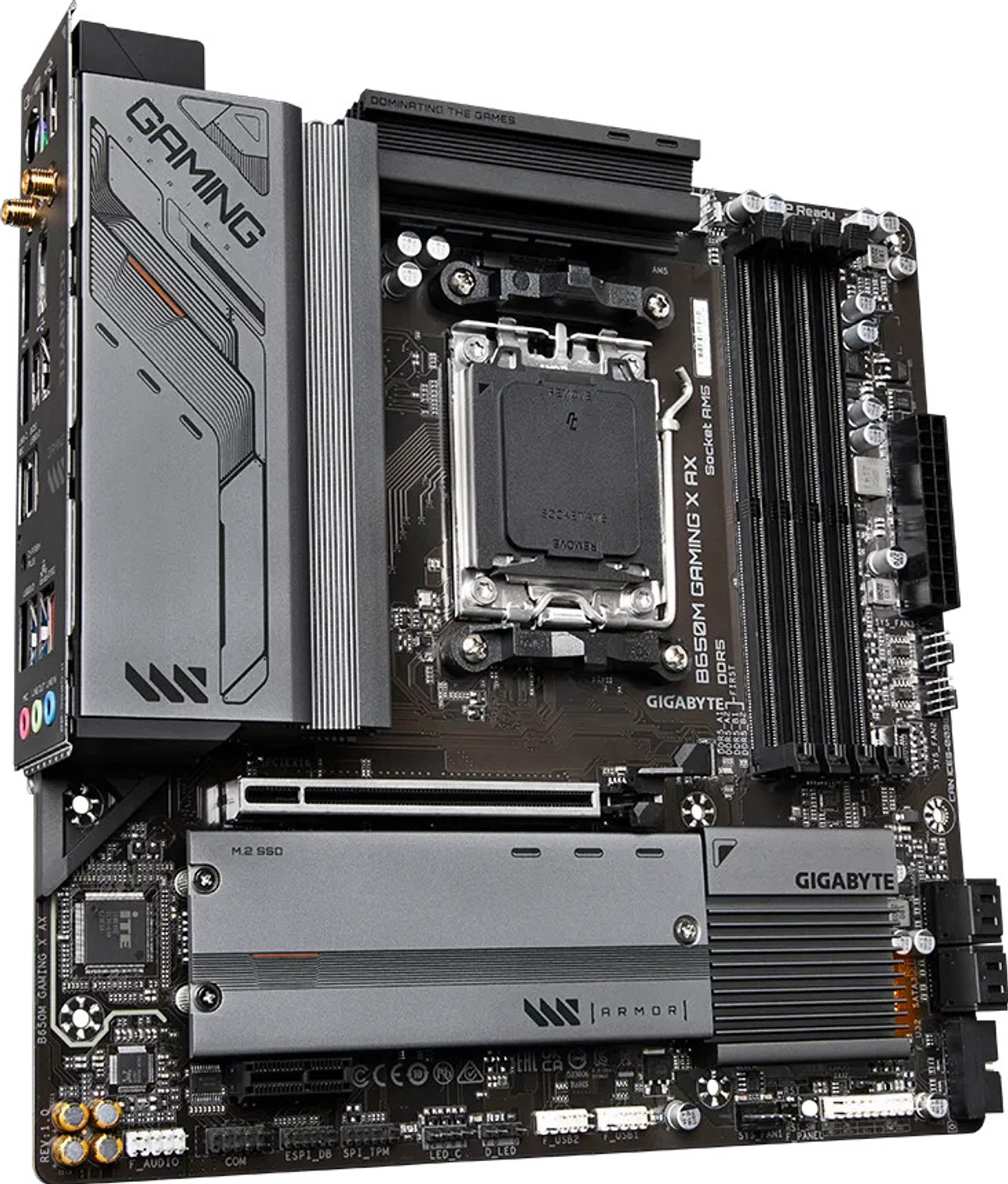 Image of GIGABYTE B650M GAMING X AX AM5Socket Micro-ATX AMD B650 Chipset DDR5 Motherboard for Desktop