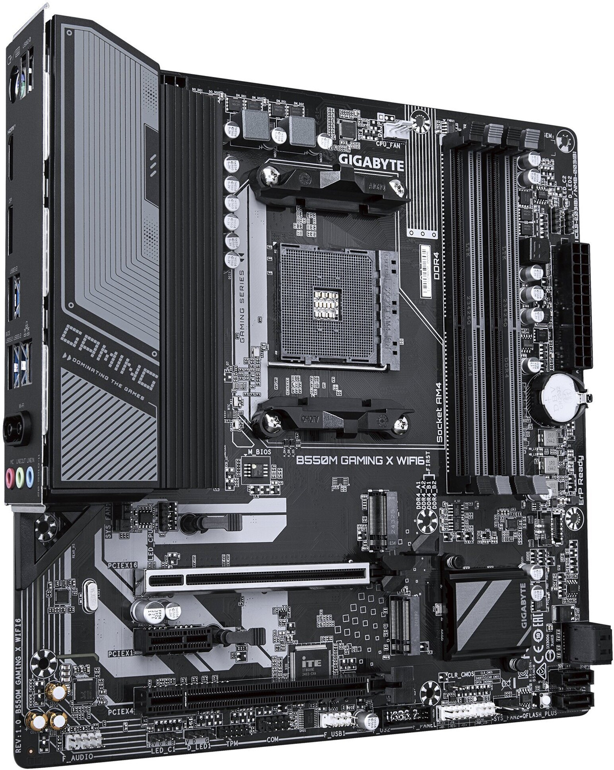 Image of GIGABYTE B550M GAMING X WIFI6 AM4Socket Micro-ATX AMD B550 Chipset DDR4 Motherboard for Desktop