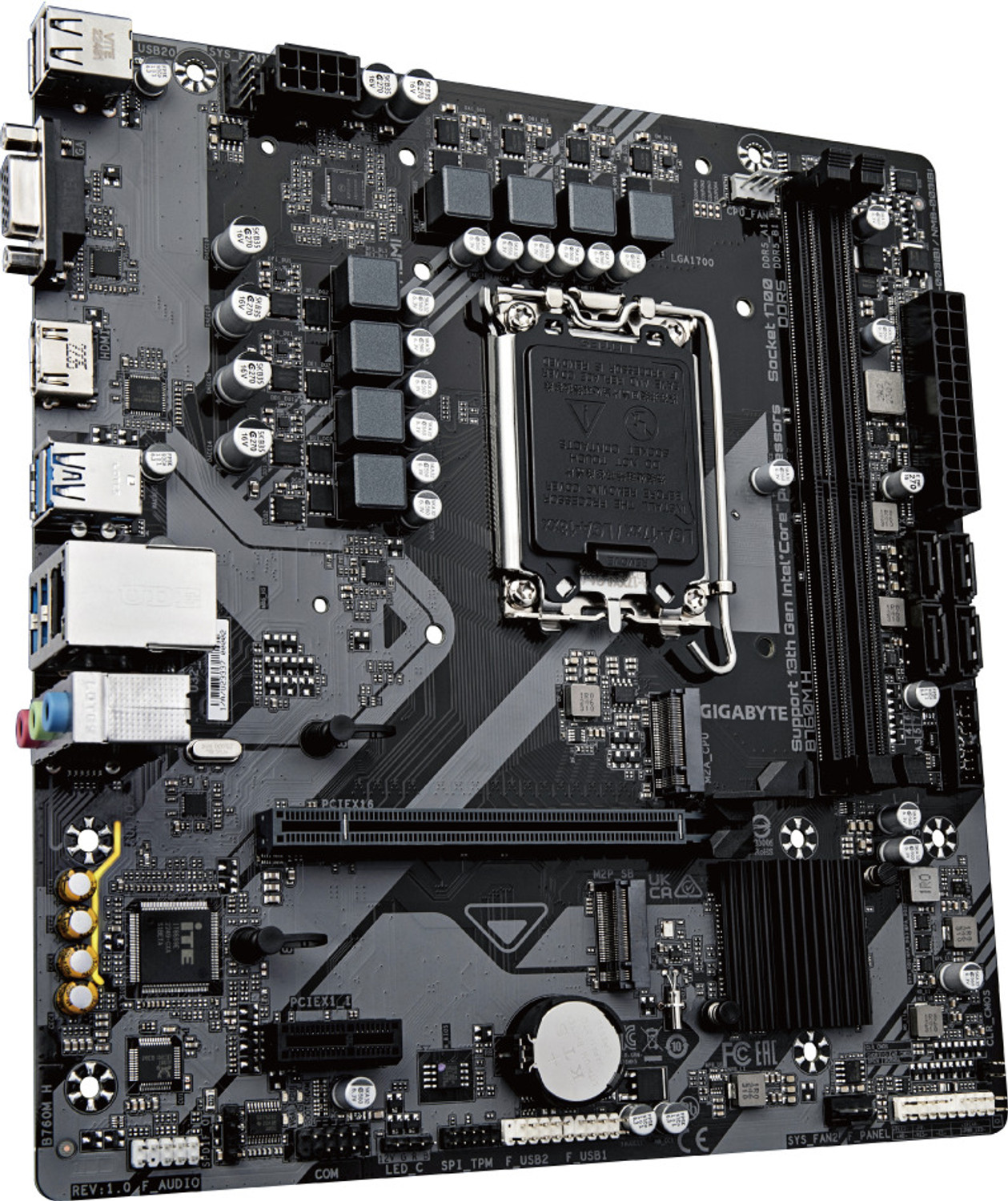Image of GIGABYTE B760M H LGA 1700Socket Micro-ATX Intel 8760M Chipset DDR5 Motherboard for Desktop