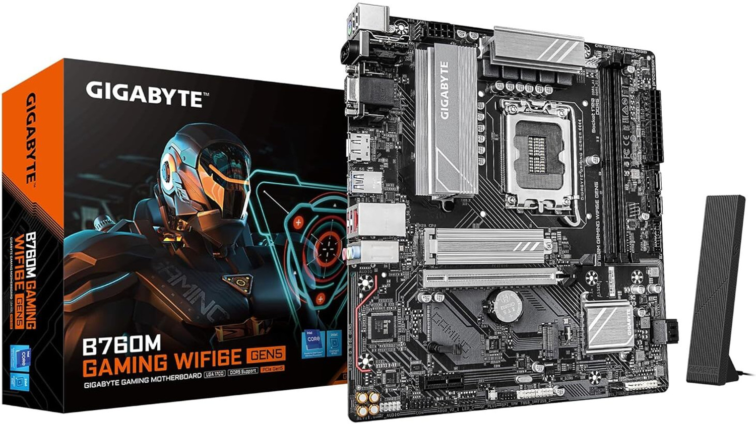 Image of GIGABYTE B760M G WF6E GEN5 LGA 1700Socket Micro-ATX Intel B760 Chipset DDR5 Motherboard for Desktop