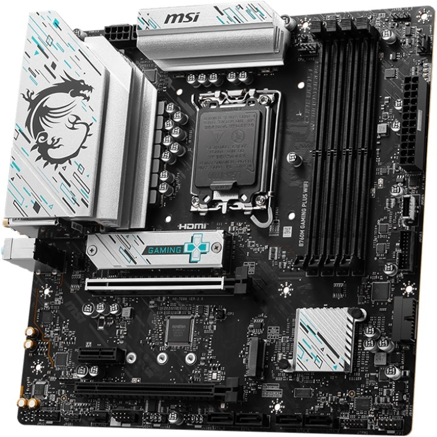 Image of MSI B760M GAMING PLUS WIFI LGA 1700Socket Micro-ATX Intel B760 Chipset DDR5 Motherboard for Desktop
