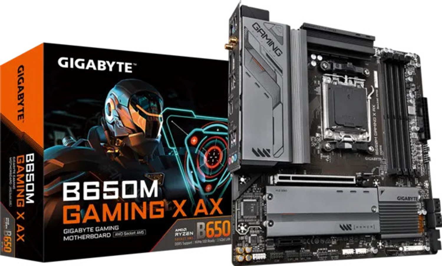 Image of GIGABYTE B650M GAMING X AX AM5Socket Micro-ATX AMD B650 Chipset DDR5 Motherboard for Desktop