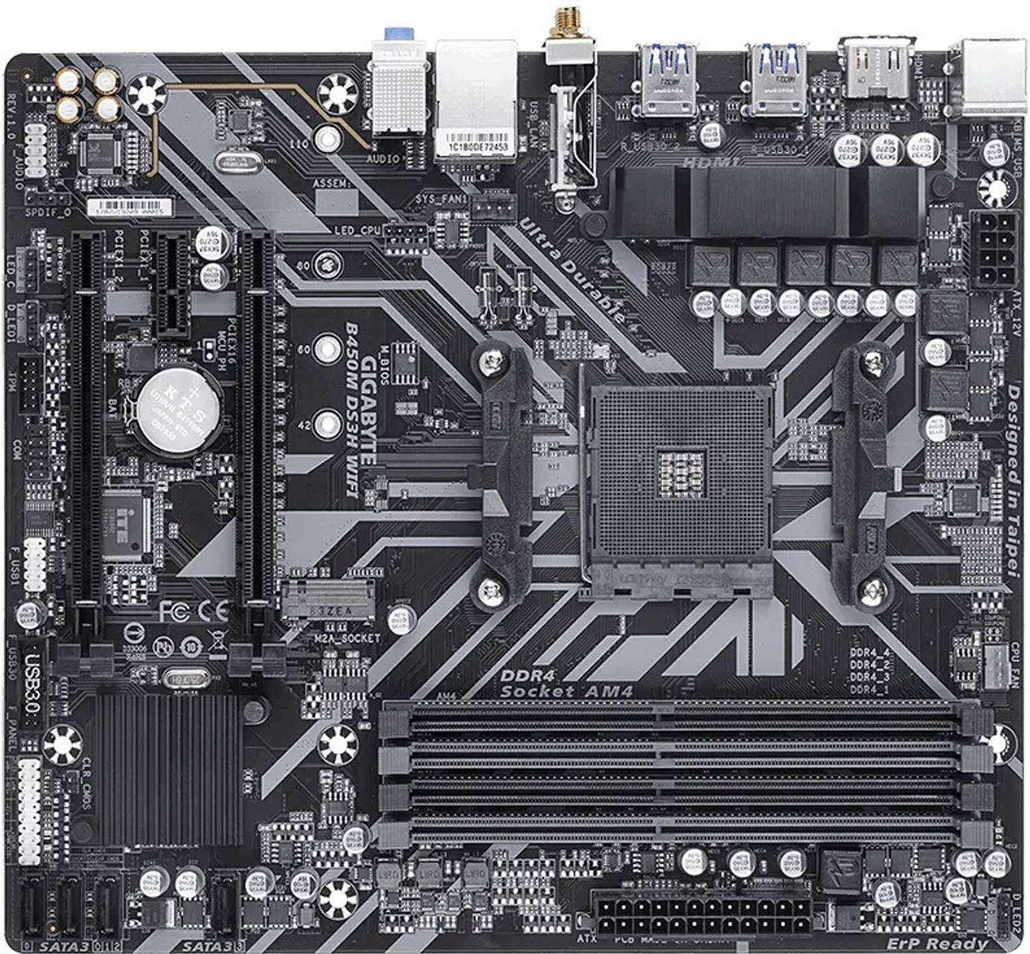 GIGABYTE B450M DS3H WiFi AM4Socket ATX AMD B450 Chipset DDR4 Motherboard for Desktop