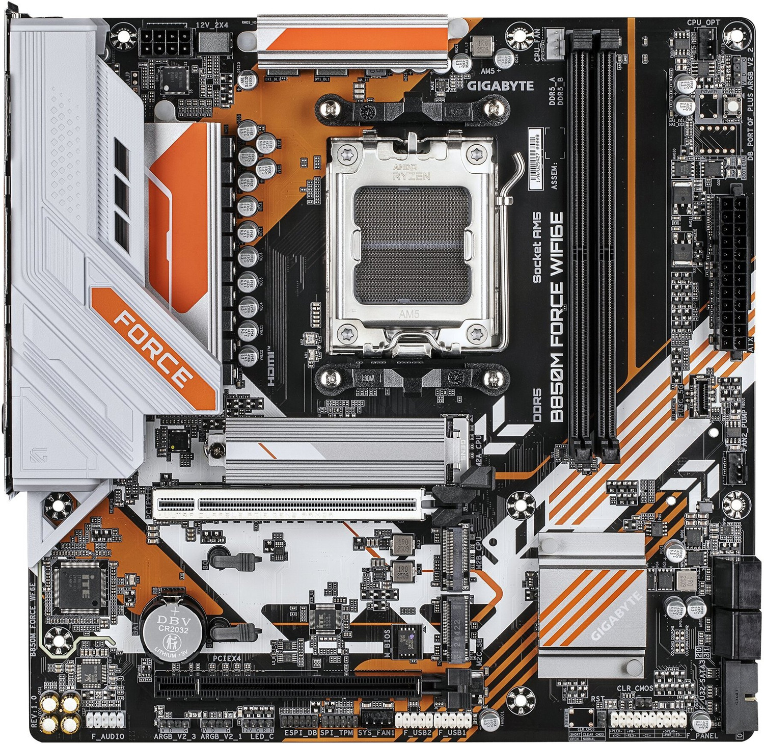 Image of GIGABYTE B850M FORCE WIFI6E AM5Socket Micro-ATX AMD B850 Chipset DDR5 Motherboard for Desktop