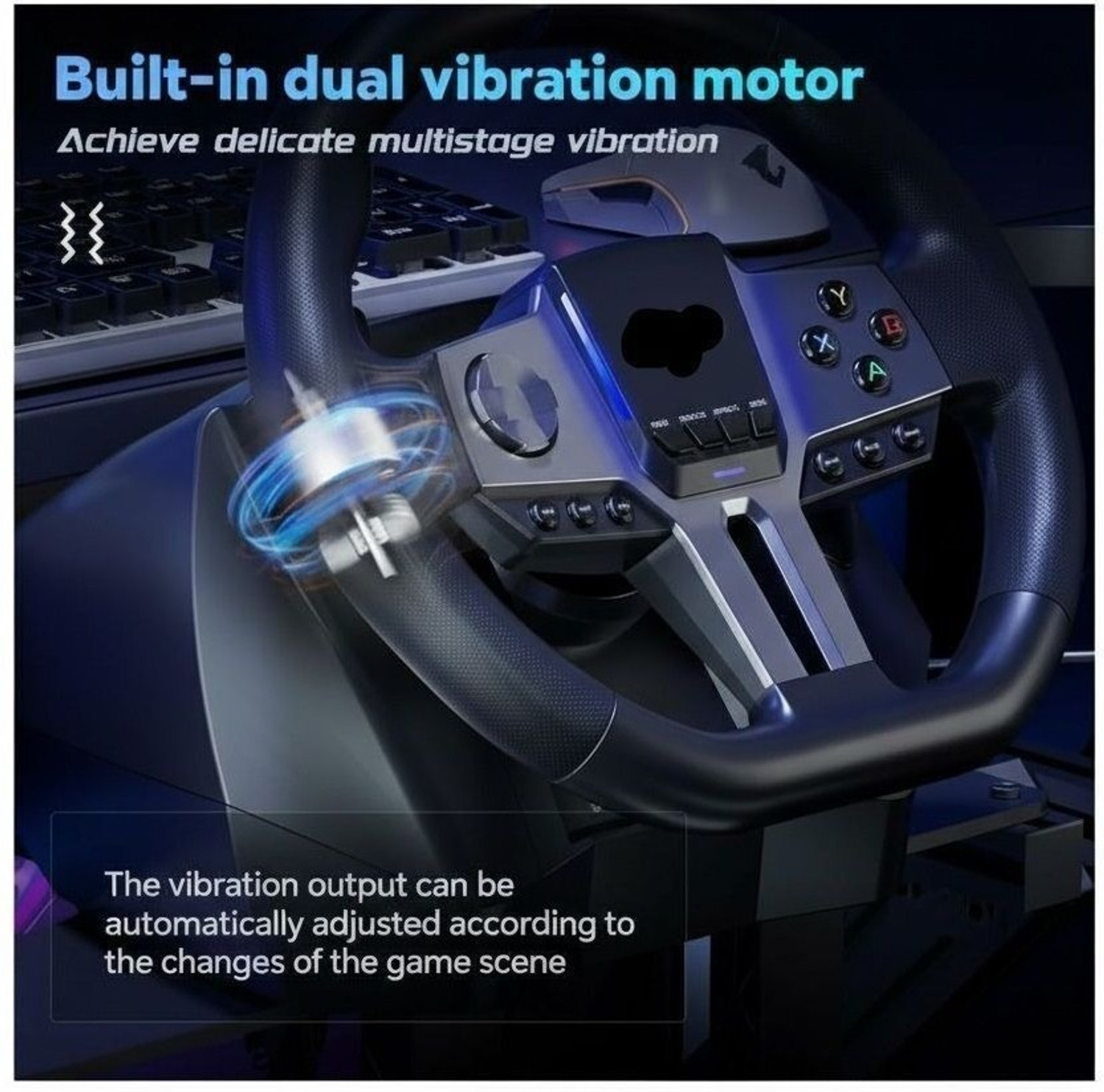 Image of HG WORLD V9 Gen2 Gaming Car Racing Steering Wheel 270 /900 Racing Simulator with Motion Controller