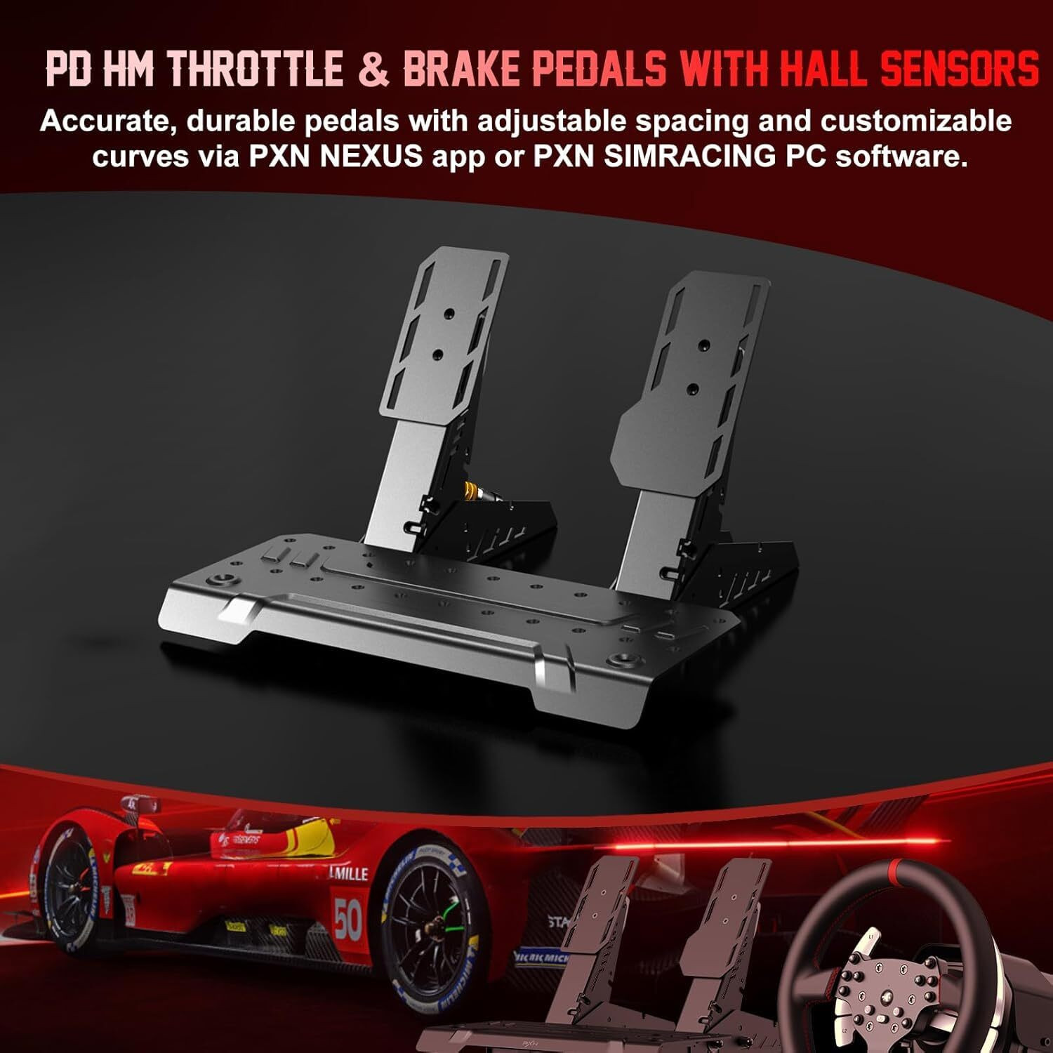 Image of EXtreme PXN V10 Ultra Direct Drive Racing Wheel, 3.2Nm Force Feedback Motion Controller