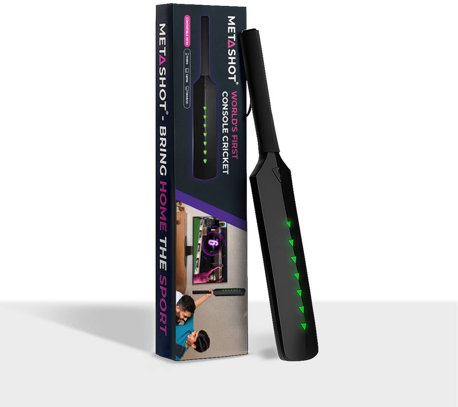 Metashot Augmented Reality Bat for Home Cricket - Image 1