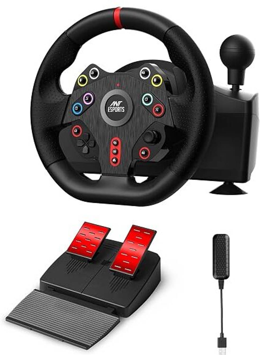 Ant Esports GWGT5 Racing Wheel with Pedals & Shifter for PS5/PC/Xbox/Switch  Motion Controller