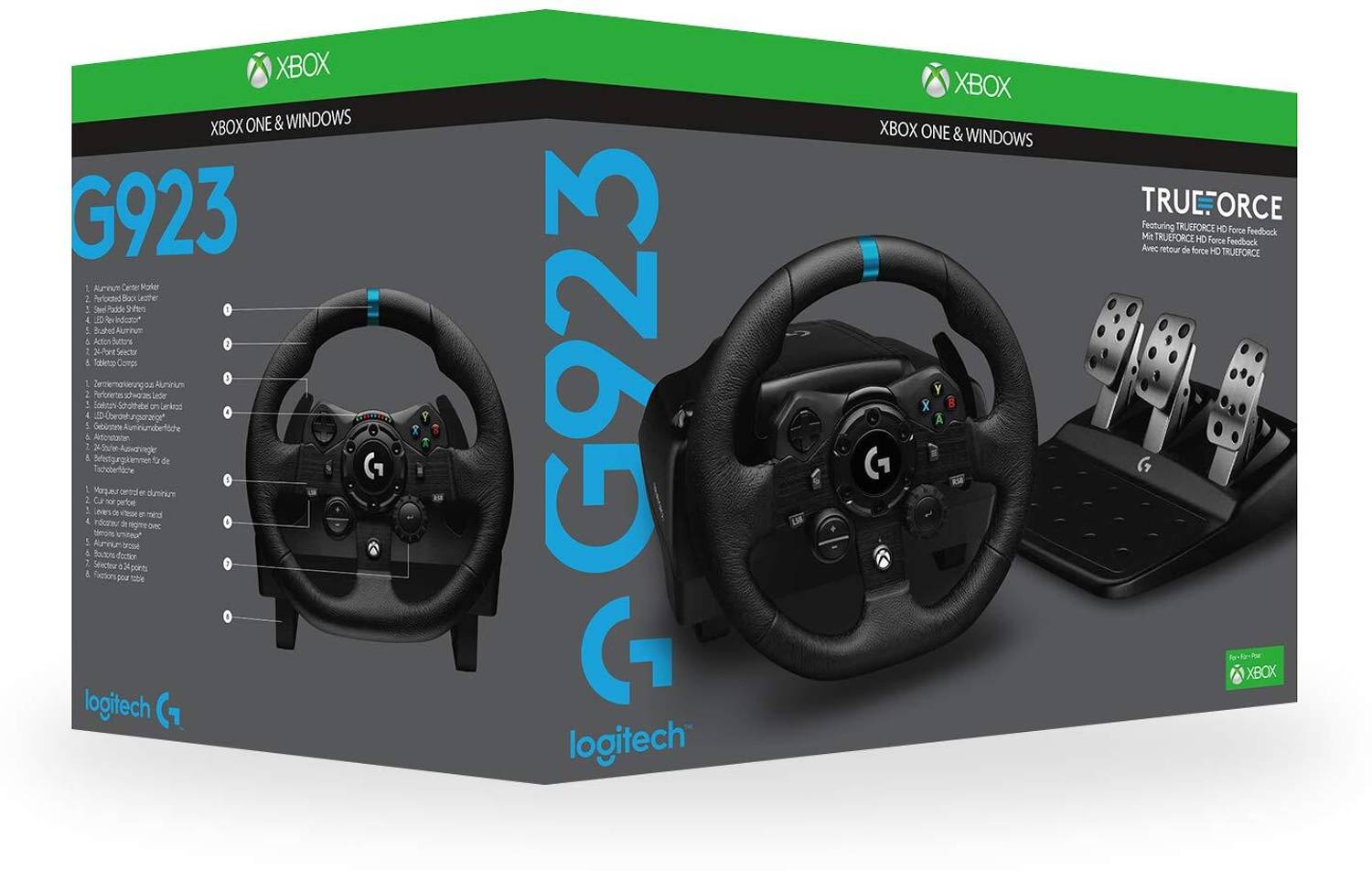 Logitech G923 Driving Steering Wheel Simulator 900°Rotation with DualMotor force feedback Motion Controller - Logitech : Flipkart.com