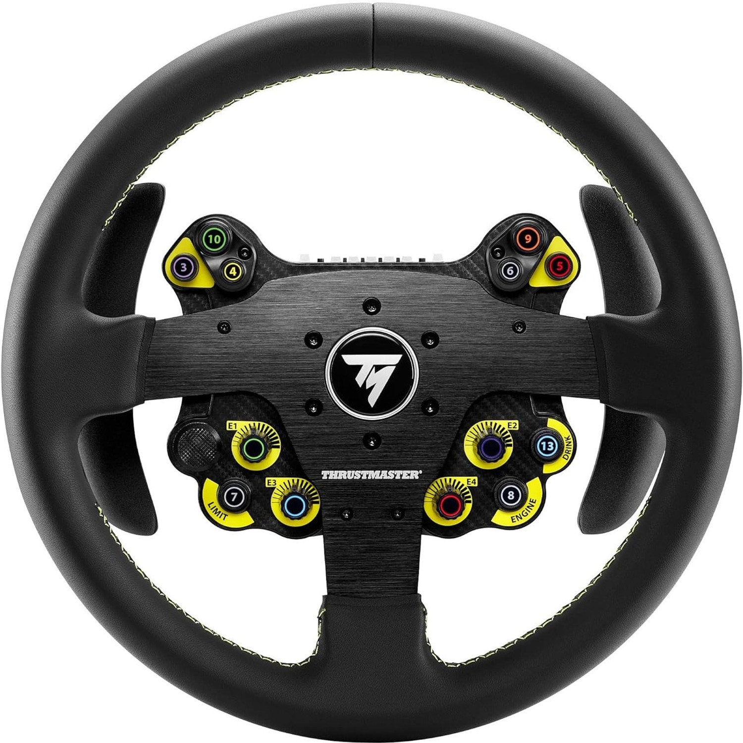 Image of THRUSTMASTER EVO Racing 32R Leather Wheel for PC and Consoles, Detachable Hub Rally Racing Motion Controller