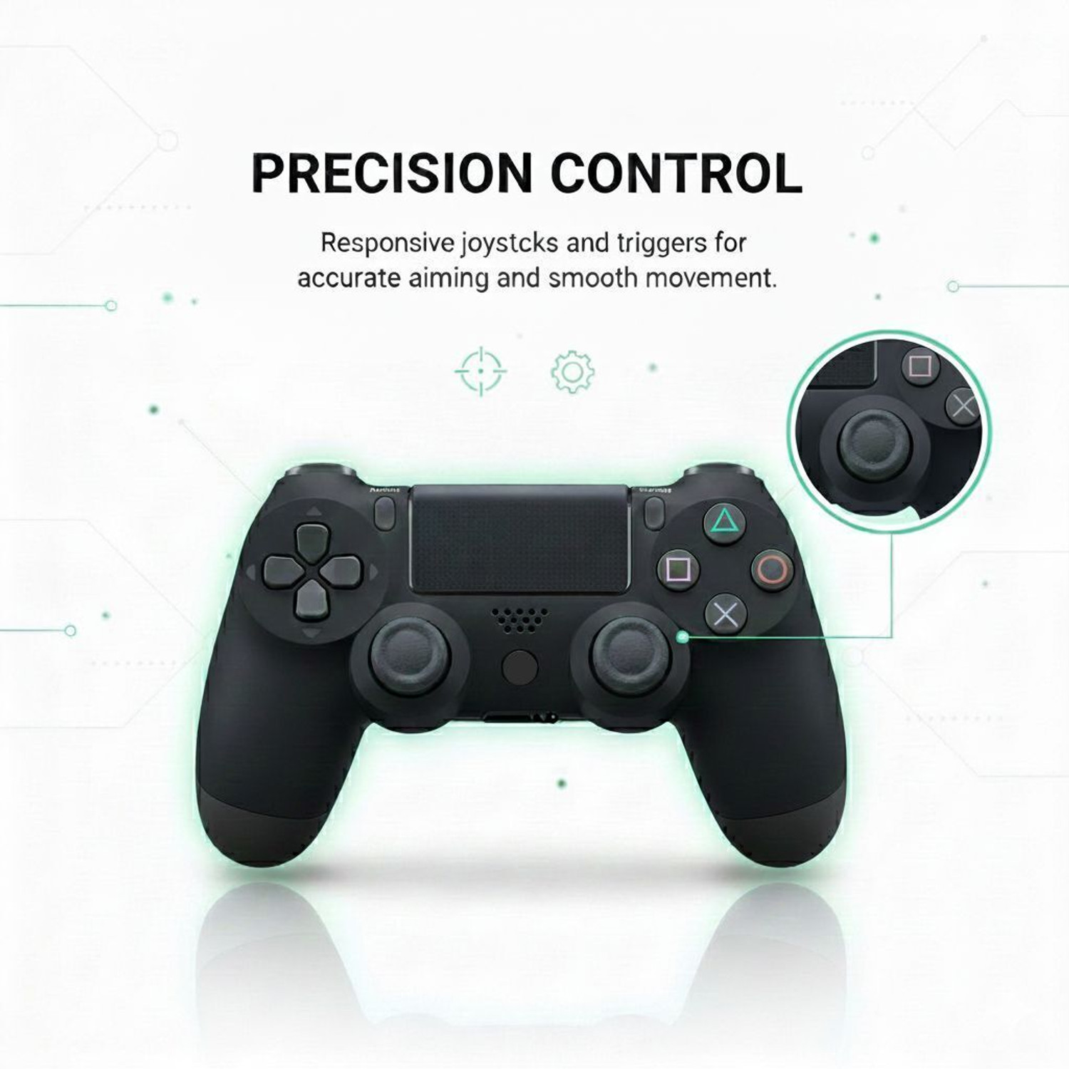 Image of Elite Gaming Hub Playstation Dualshock4 Wireless Gamepad | High Performance |Dual Motor Bluetooth Motion Controller